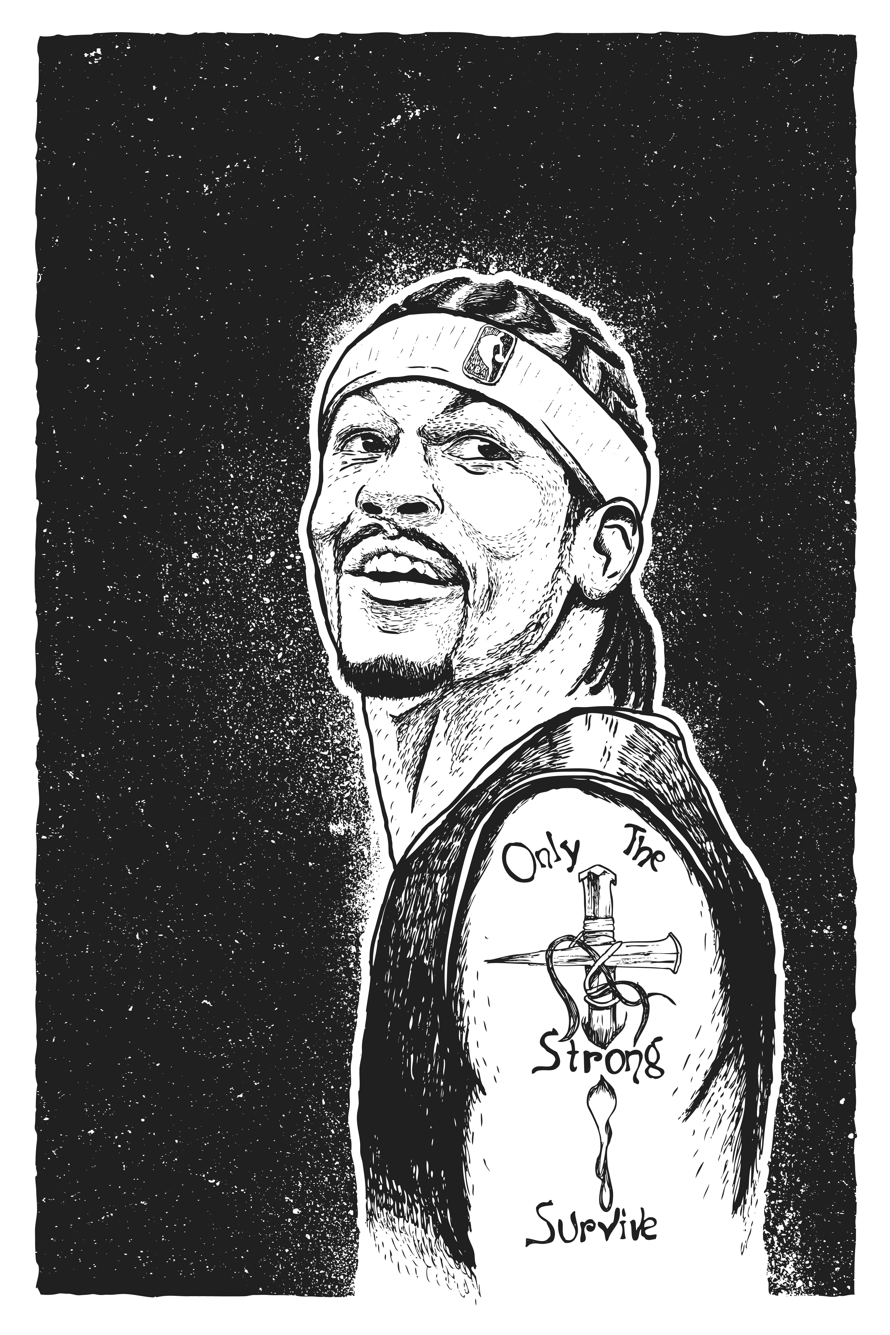 "Allen Iverson" by Neuf Vies