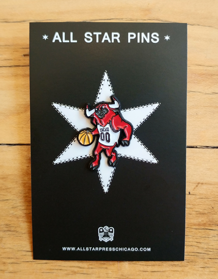 "Bulls" Pin by Ian Glaubinger