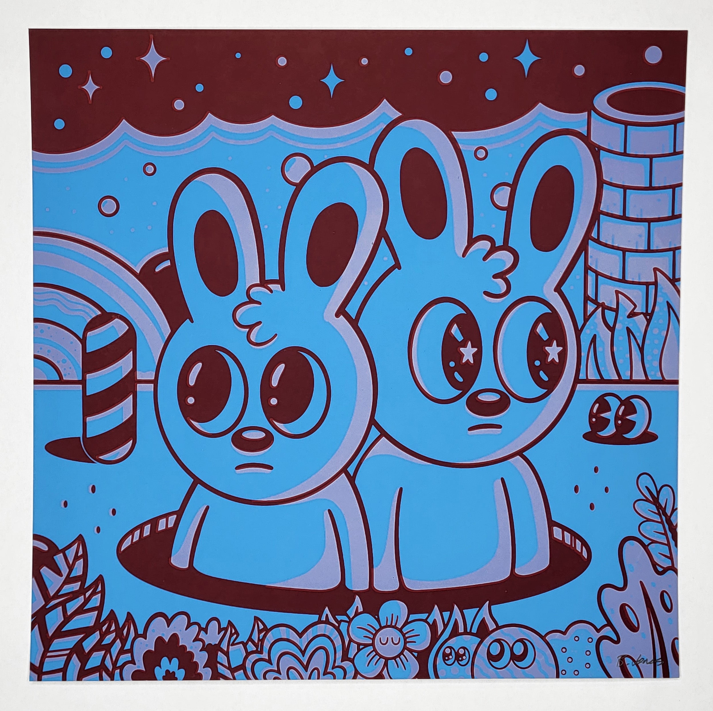 "Blue and Light Purple #20" by Blake Jones