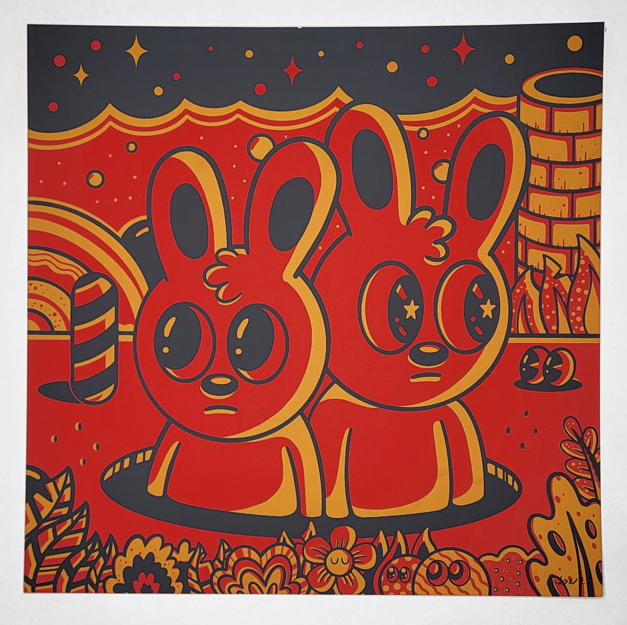 "Red and Medium Yellow #3" by Blake Jones