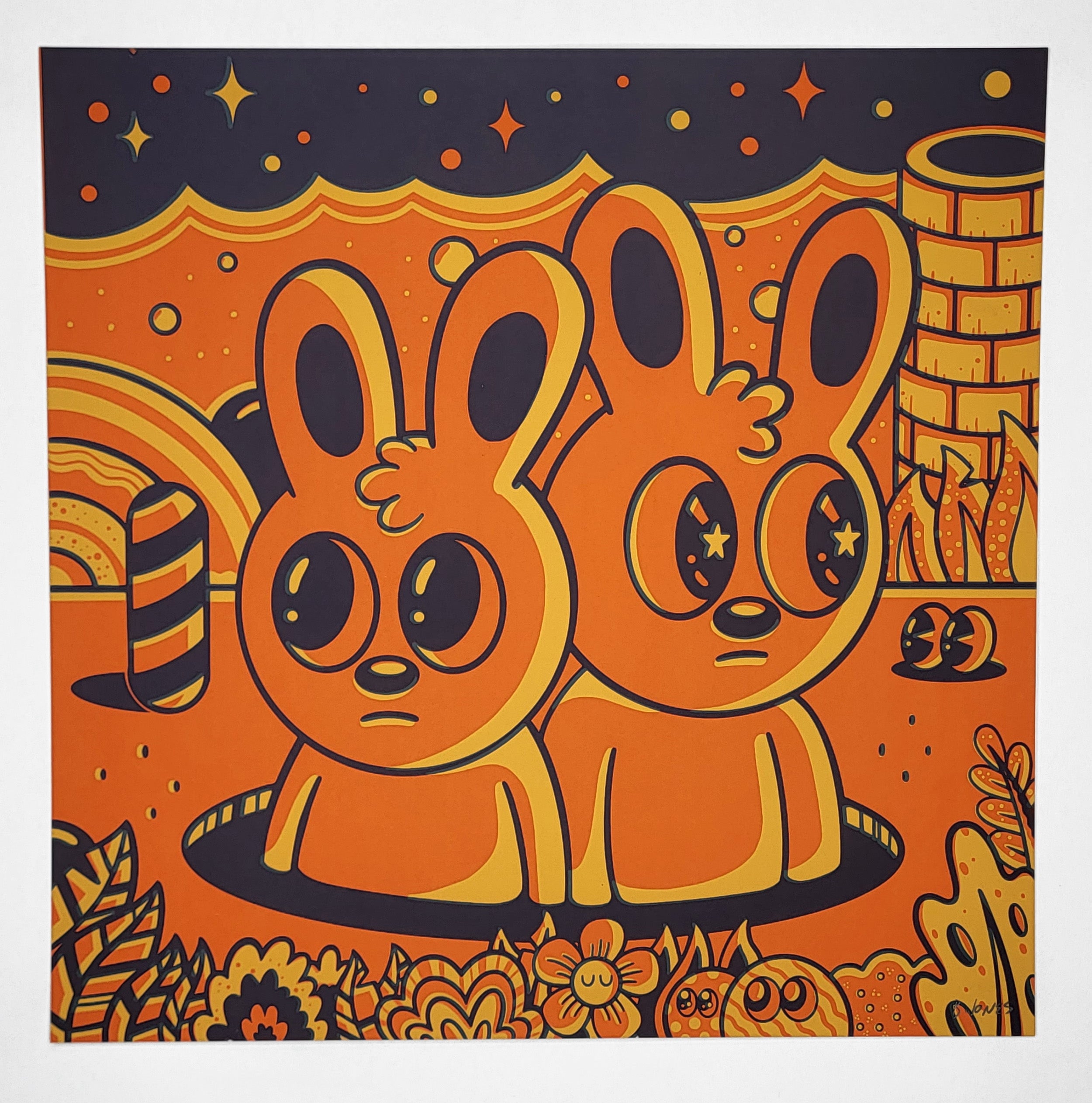 "Orange and Light Orange #43" by Blake Jones