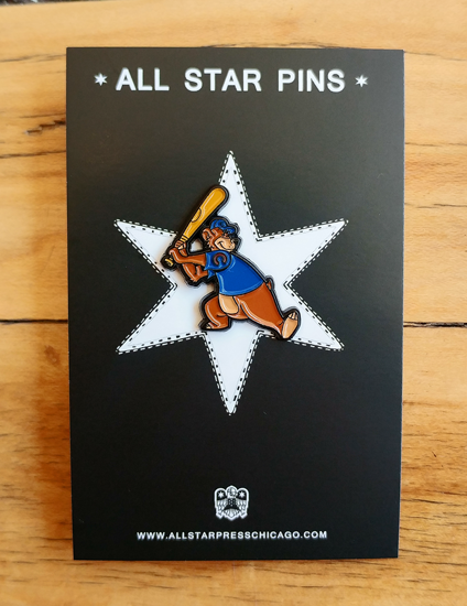 "Cubs Mascot" Pin by Ian Glaubinger