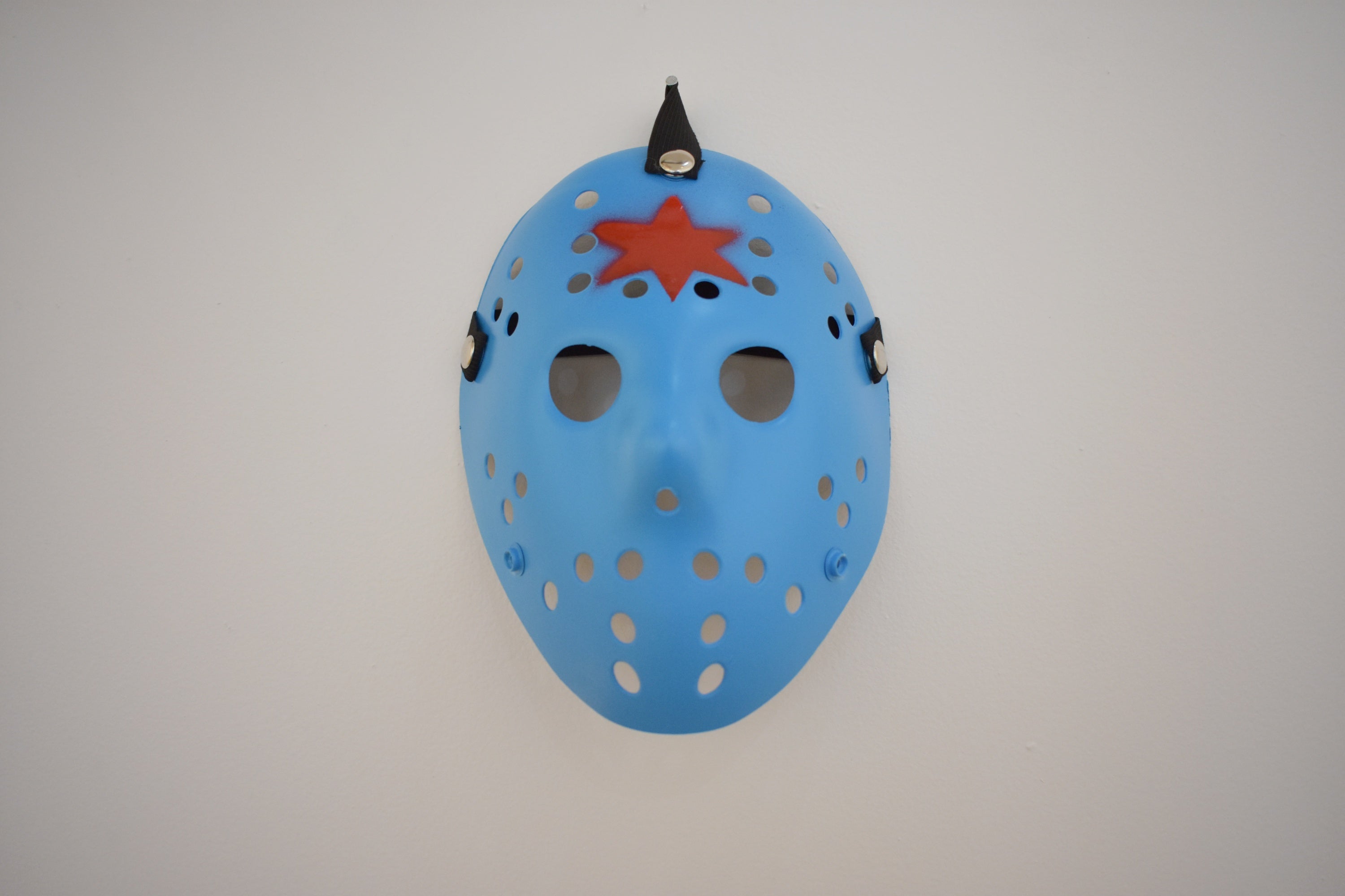 "Jason Voorhees Chicago Mask Blue" by Steven Holliday