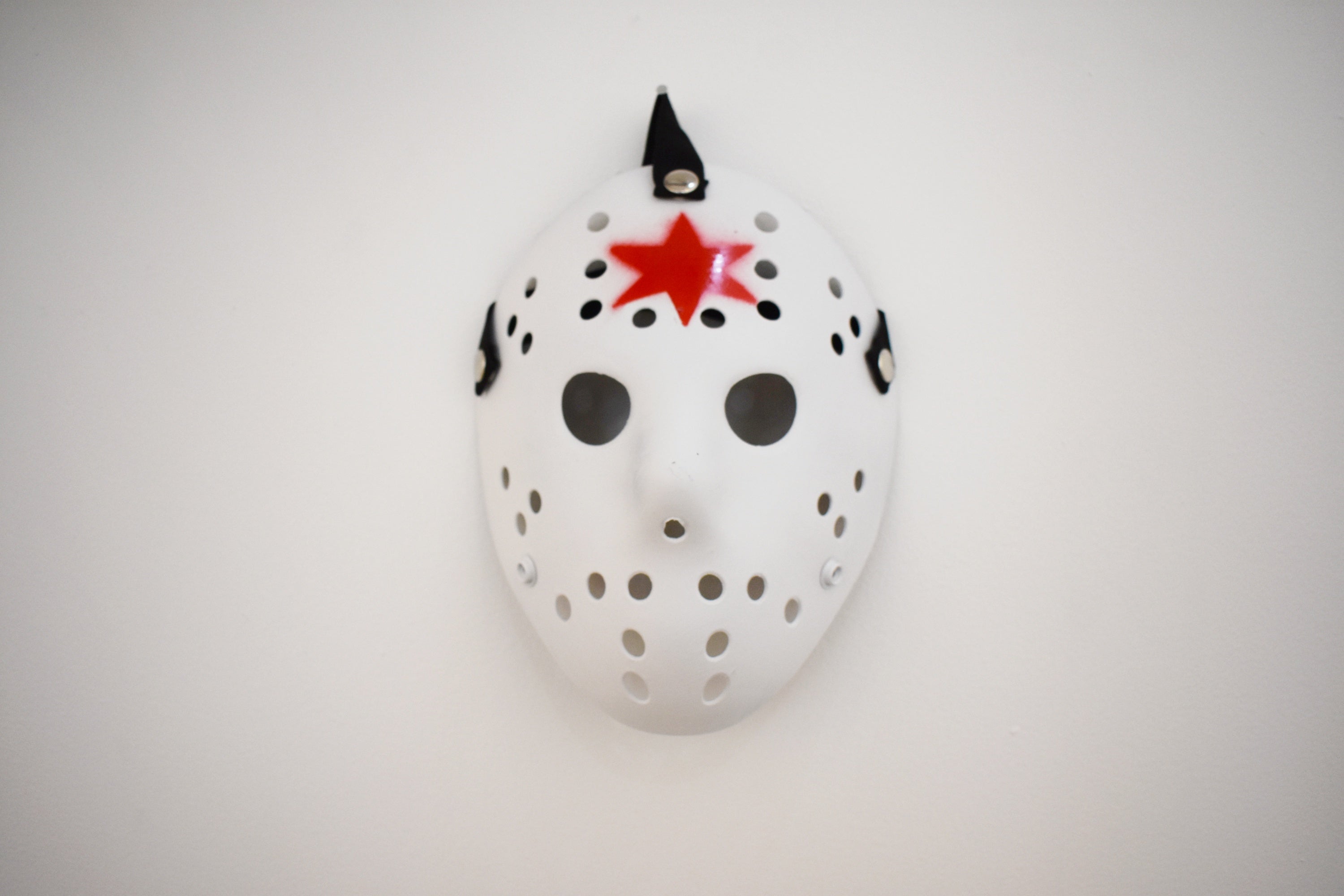 "Jason Voorhees Chicago Mask White" by Steven Holliday
