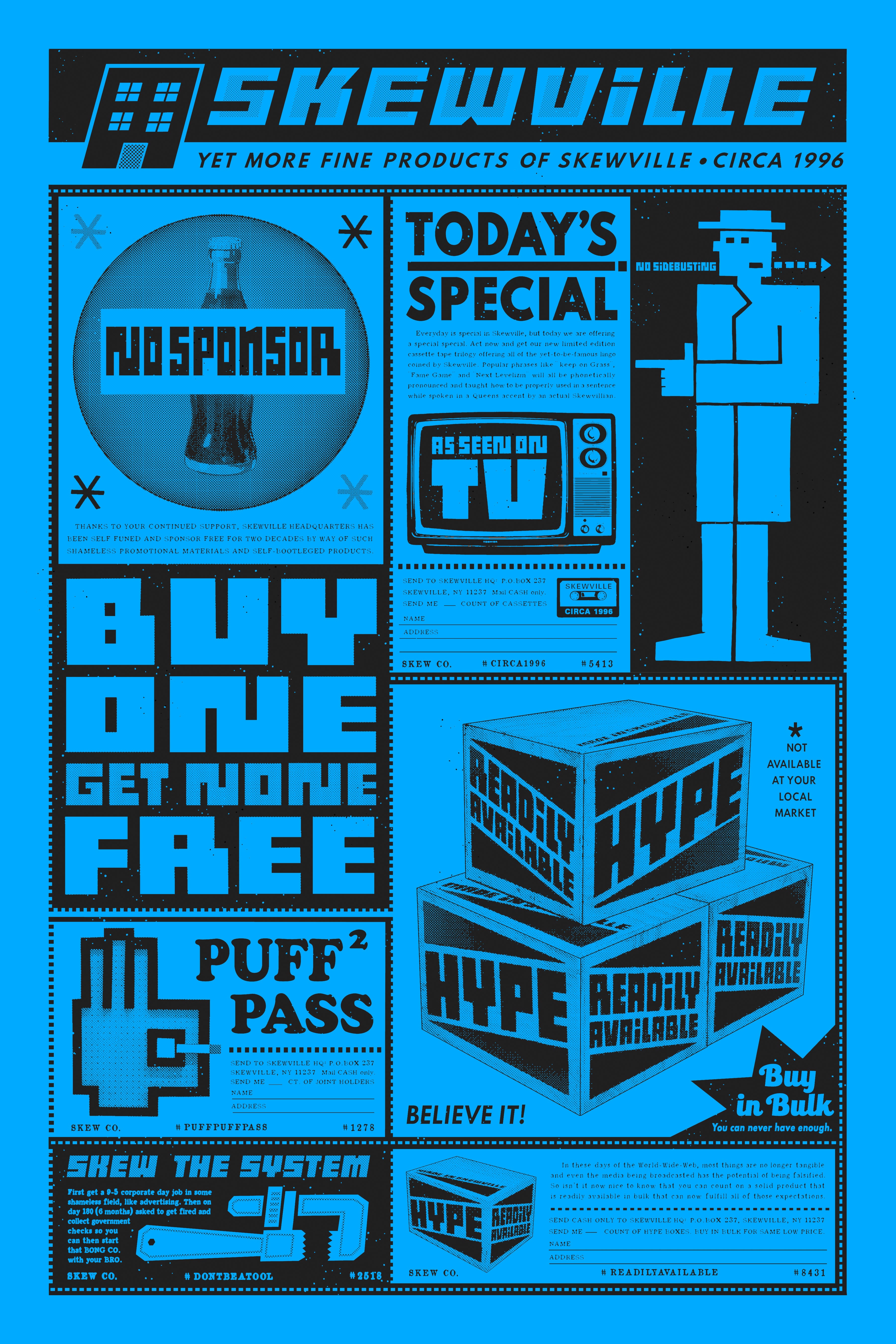 "Buy One - Blue" by Skewville