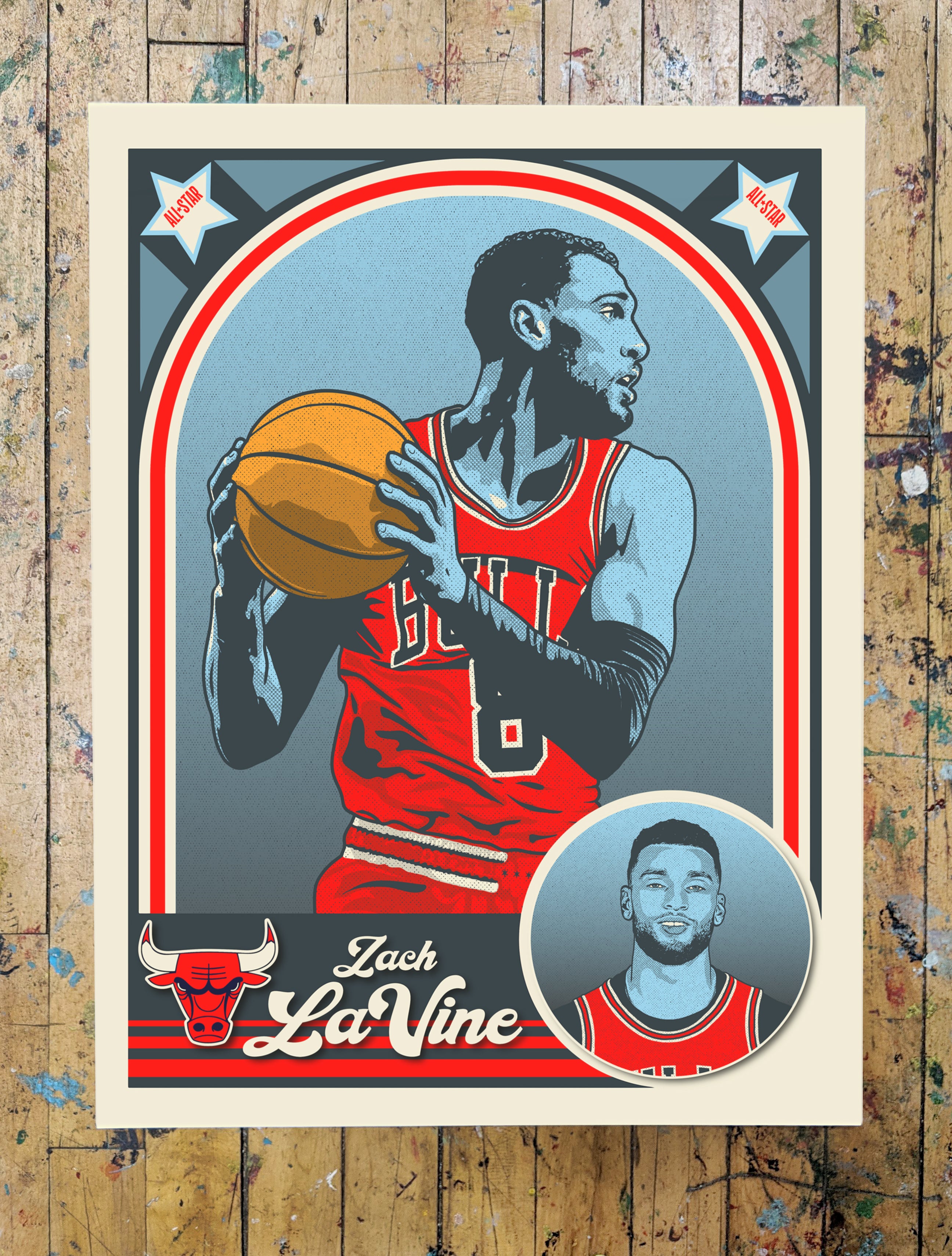 "Zach LaVine All-Star" by Adam Shortlidge