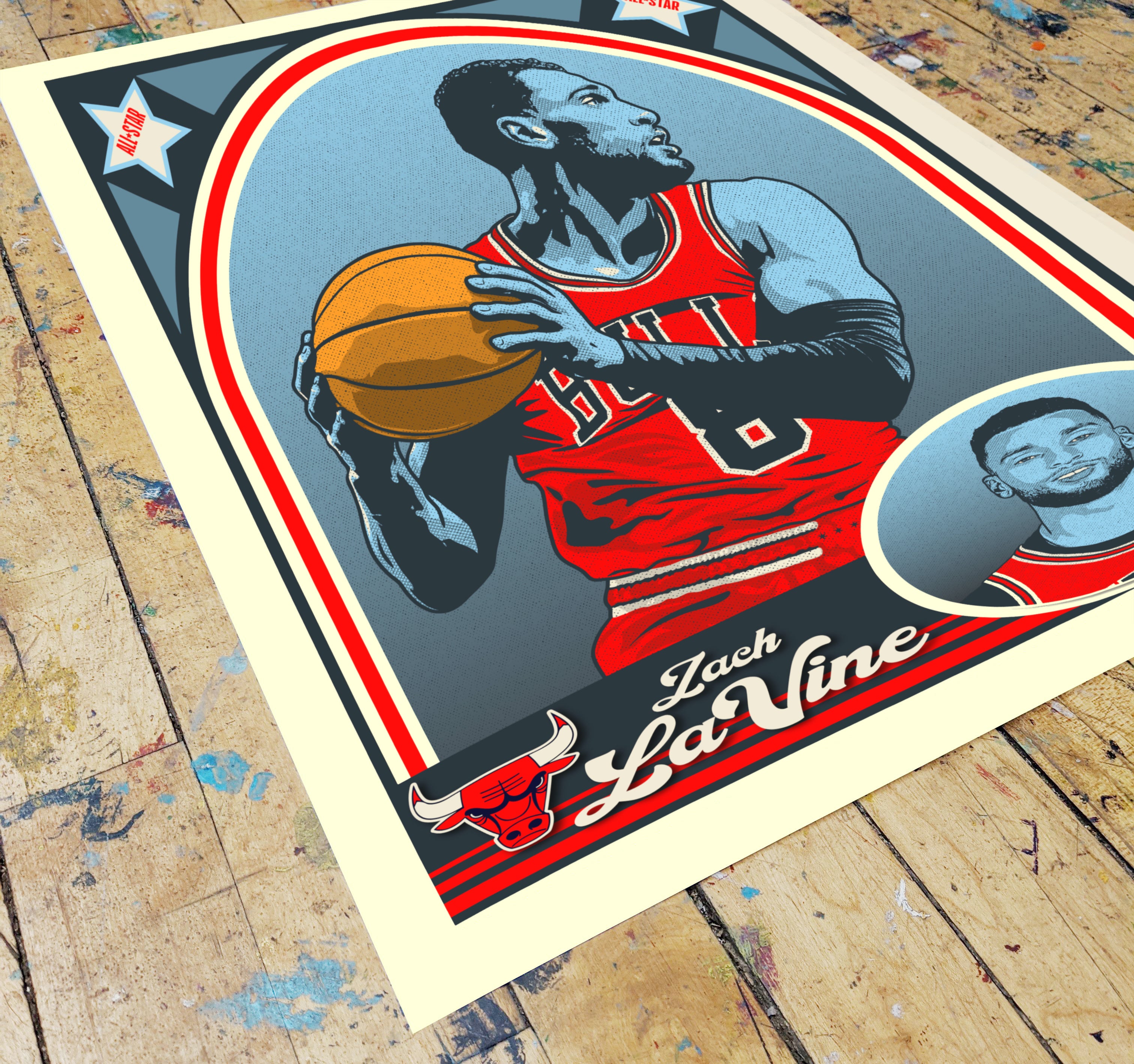 "Zach LaVine All-Star" by Adam Shortlidge