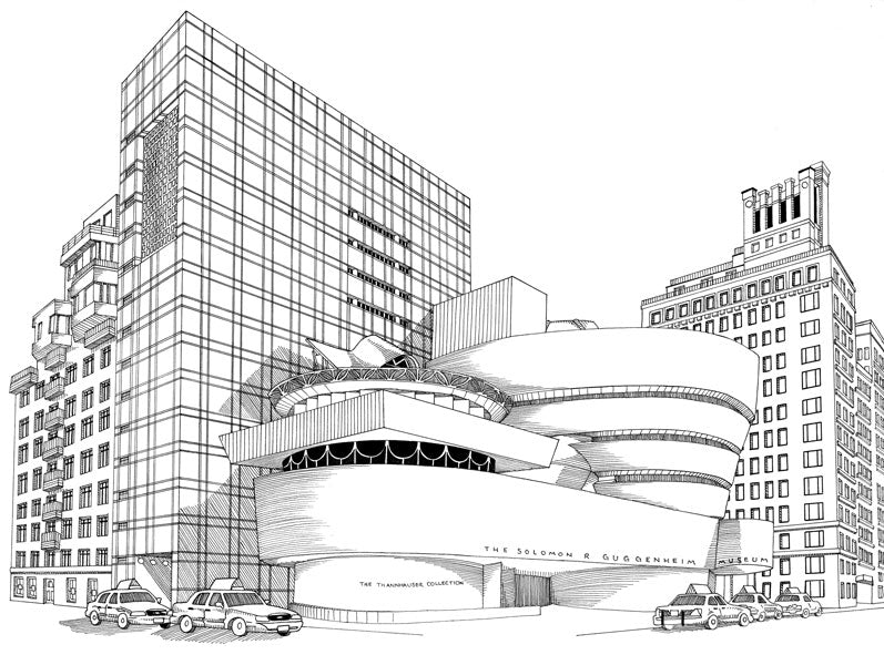 Guggenheim Museum Print by Kate Lewis