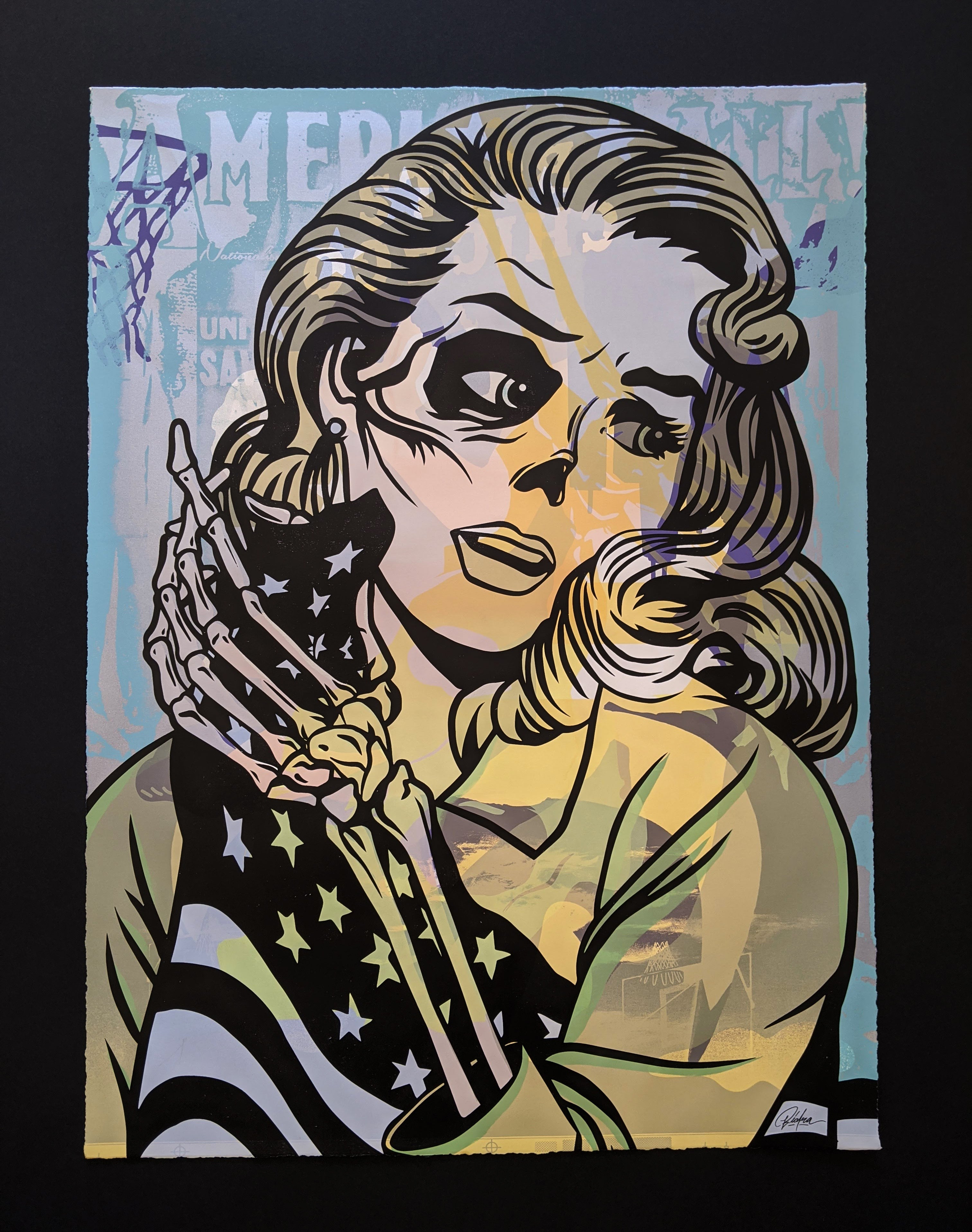 "Late Stage Nationalism" by Biafra Inc. One Off Test Print #1