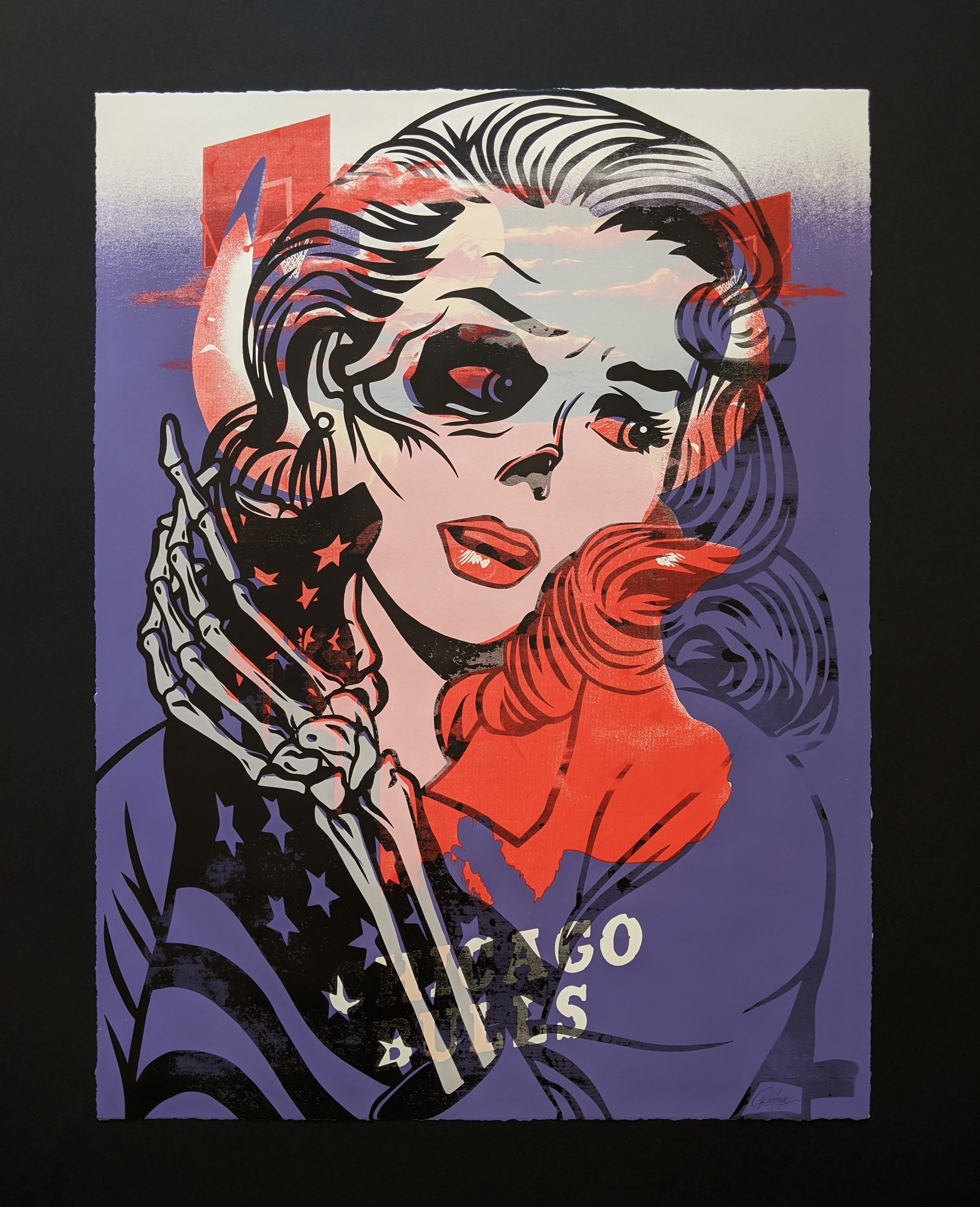 "Late Stage Nationalism" by Biafra Inc. One Off Test Print #2