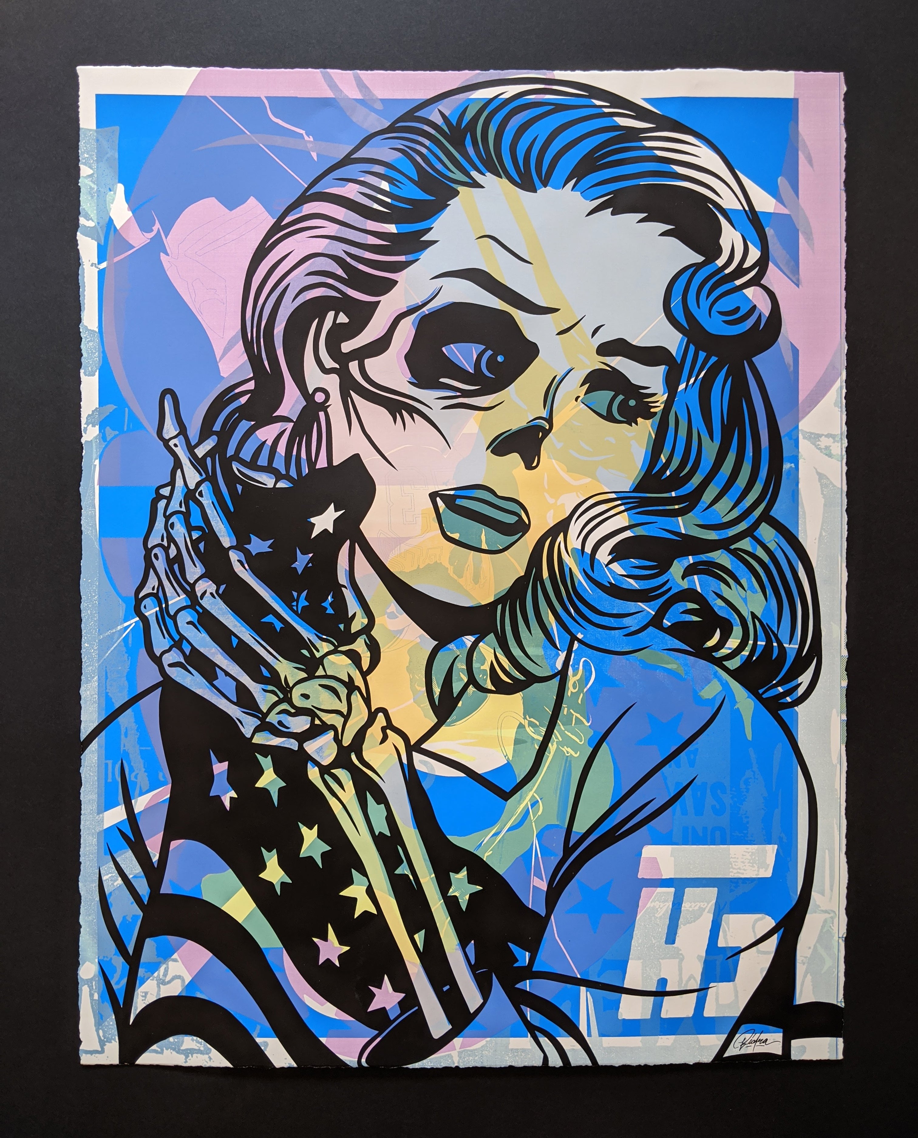 "Late Stage Nationalism" by Biafra Inc. One Off Test Print #8