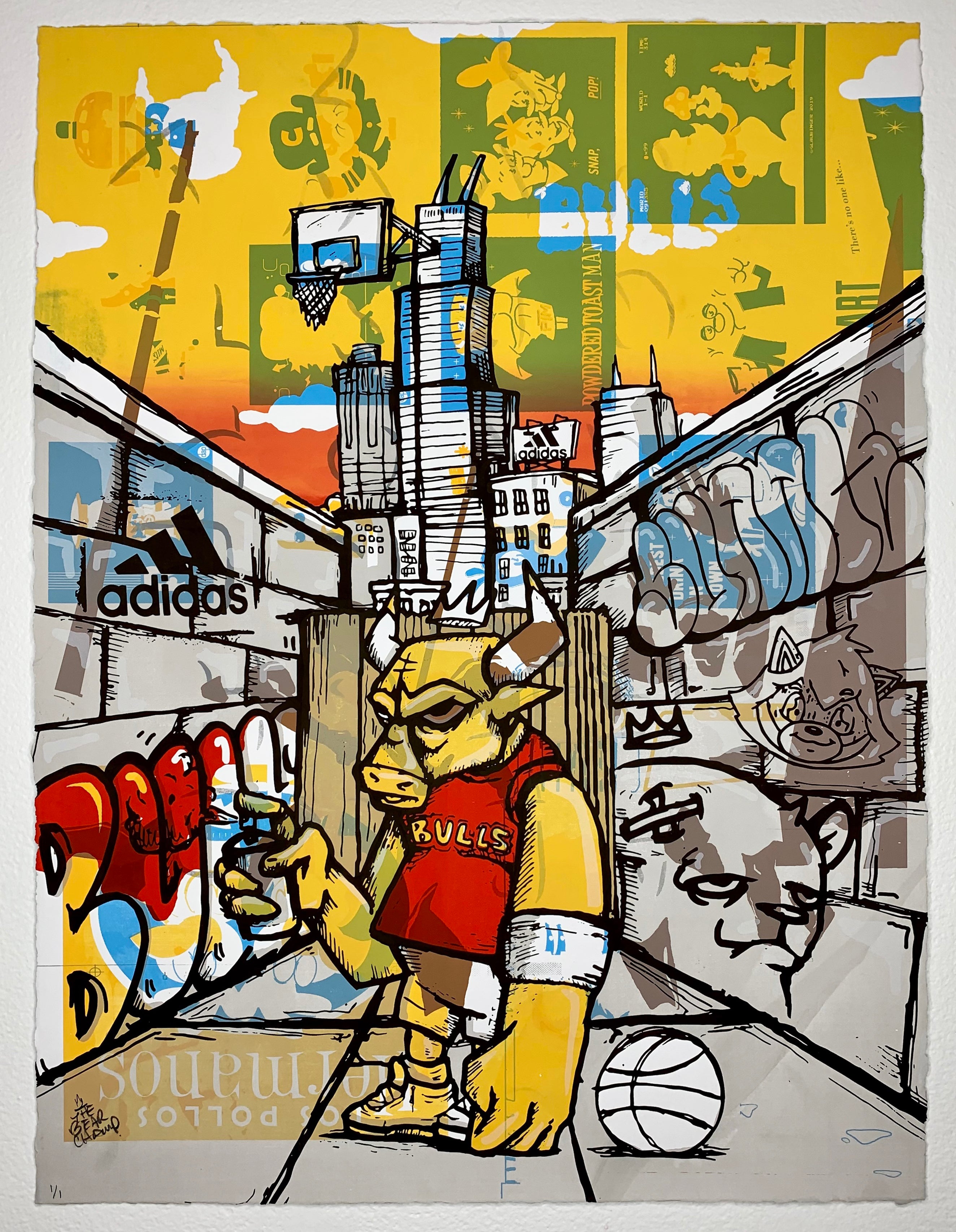 "Reimagined Bulls Test Print 15" by JC Rivera