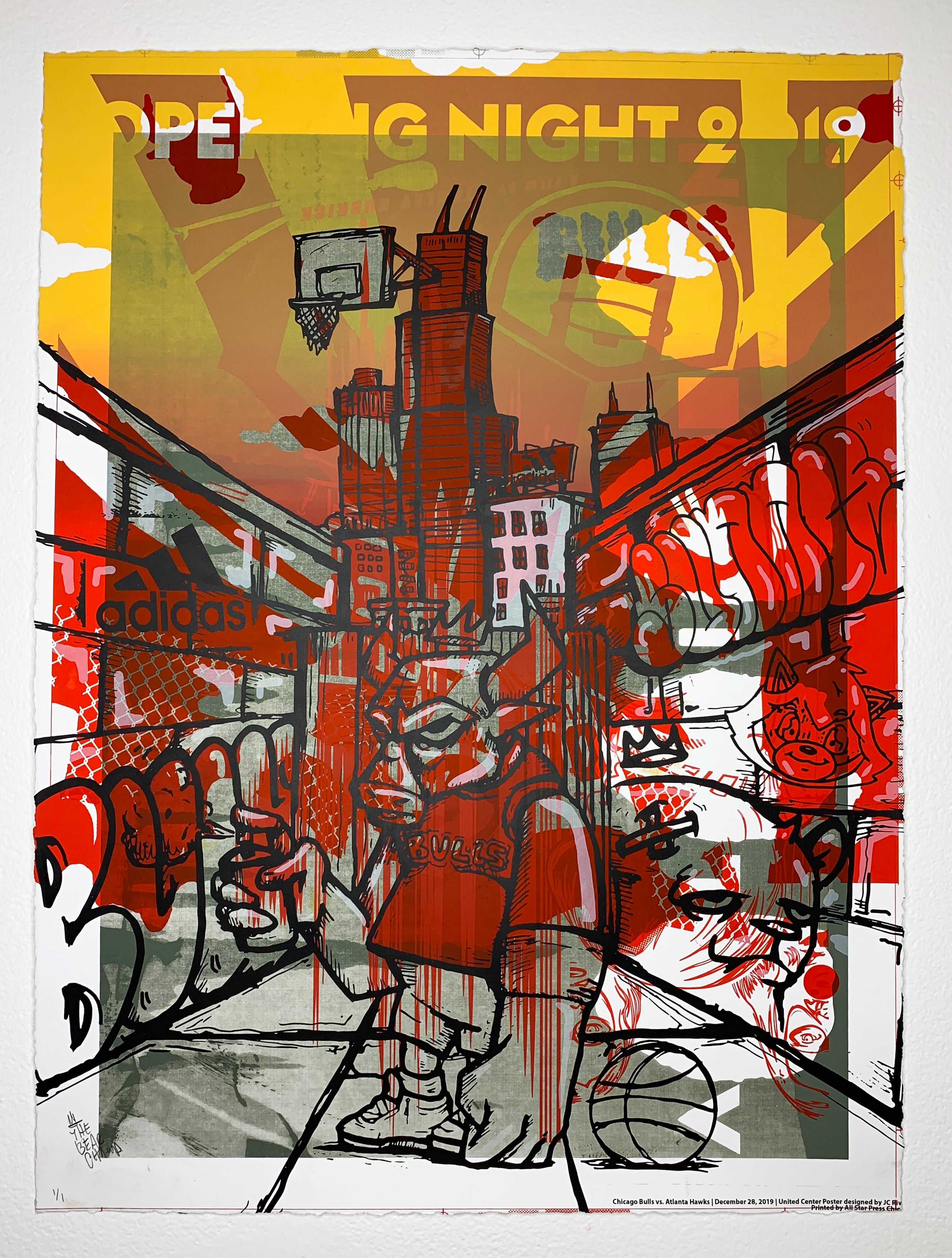 "Reimagined Bulls Test Print 9" by JC Rivera