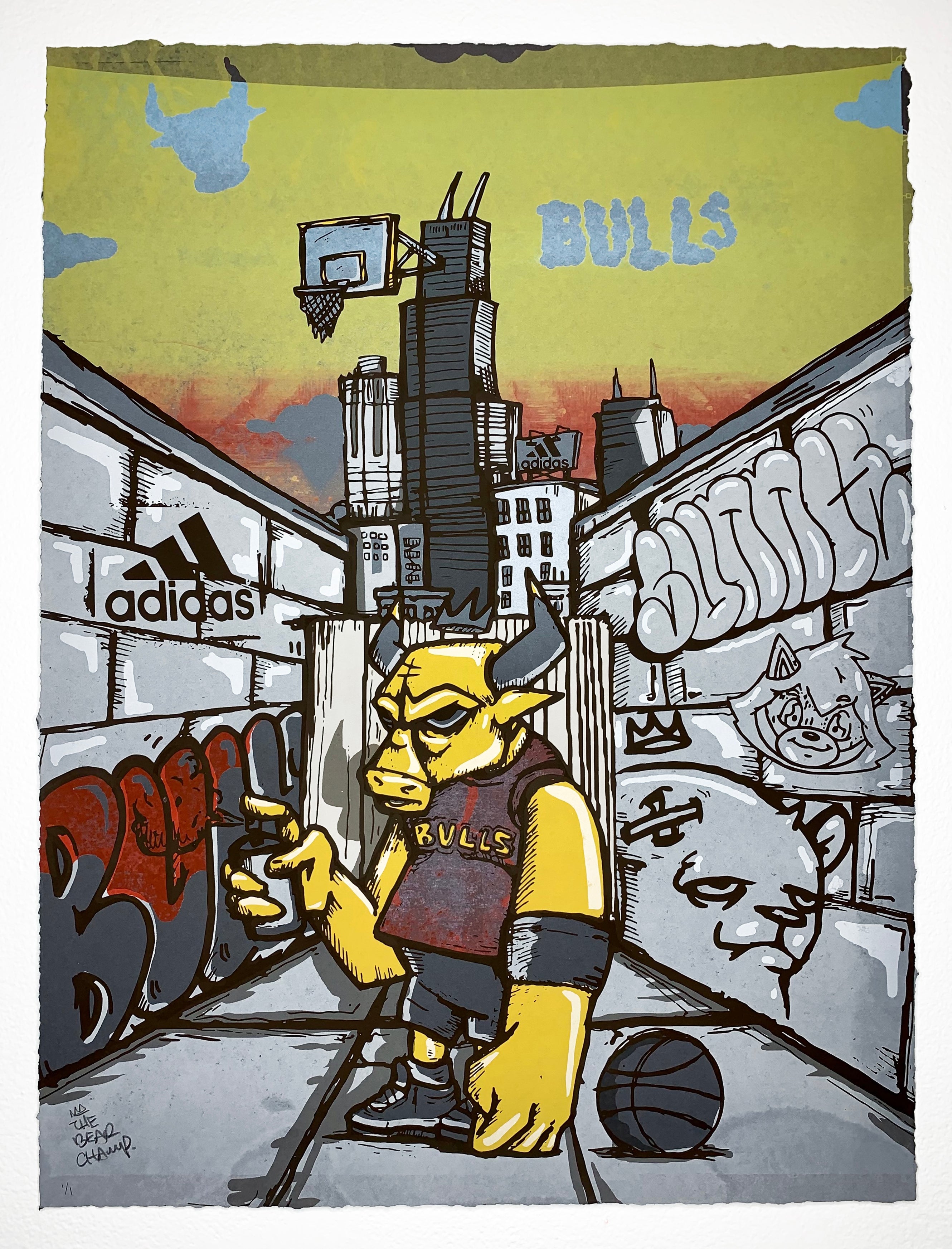 "Reimagined Bulls Test Print 16" by JC Rivera