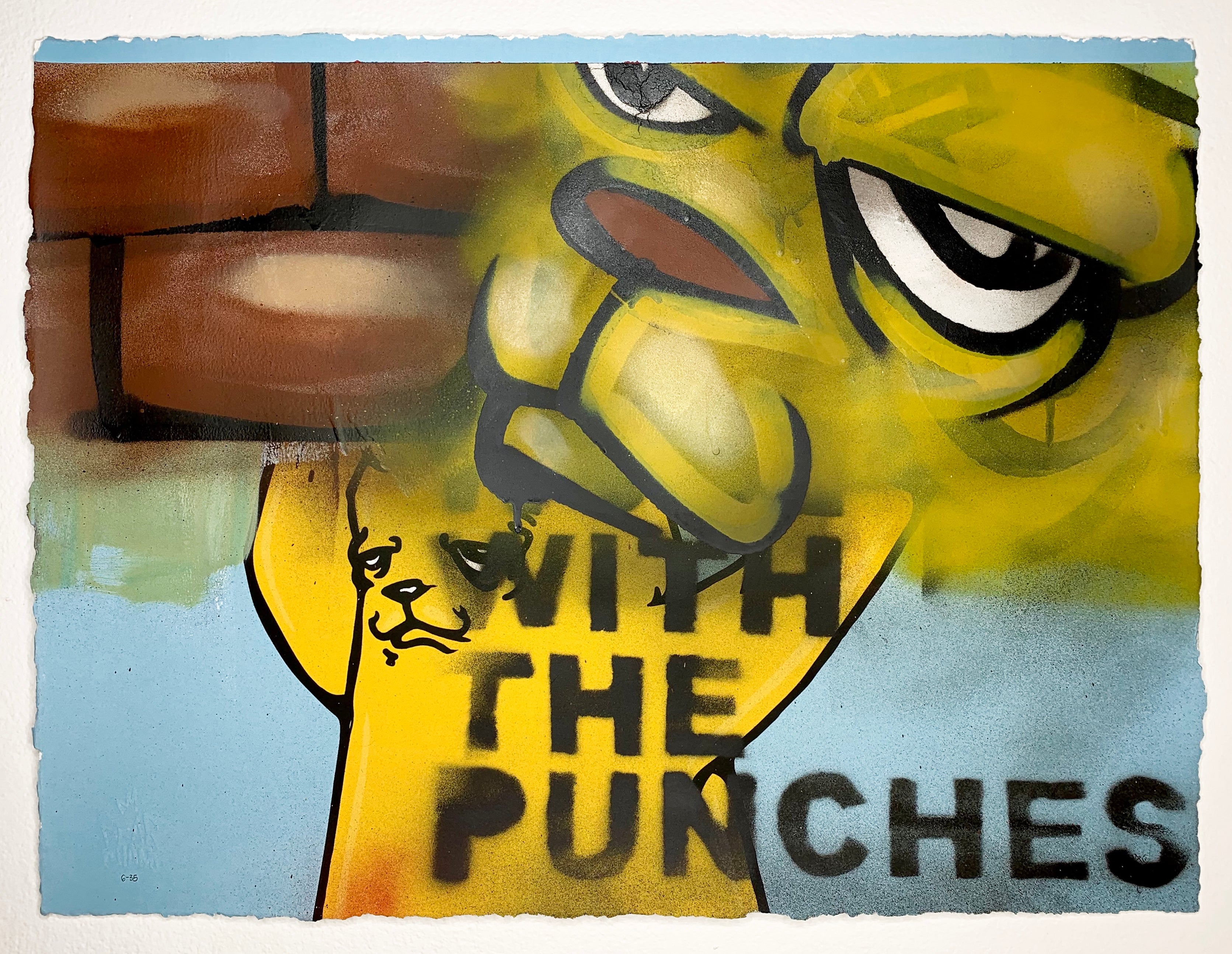 "Champion of the World" Hand Embellished 2 by JC Rivera