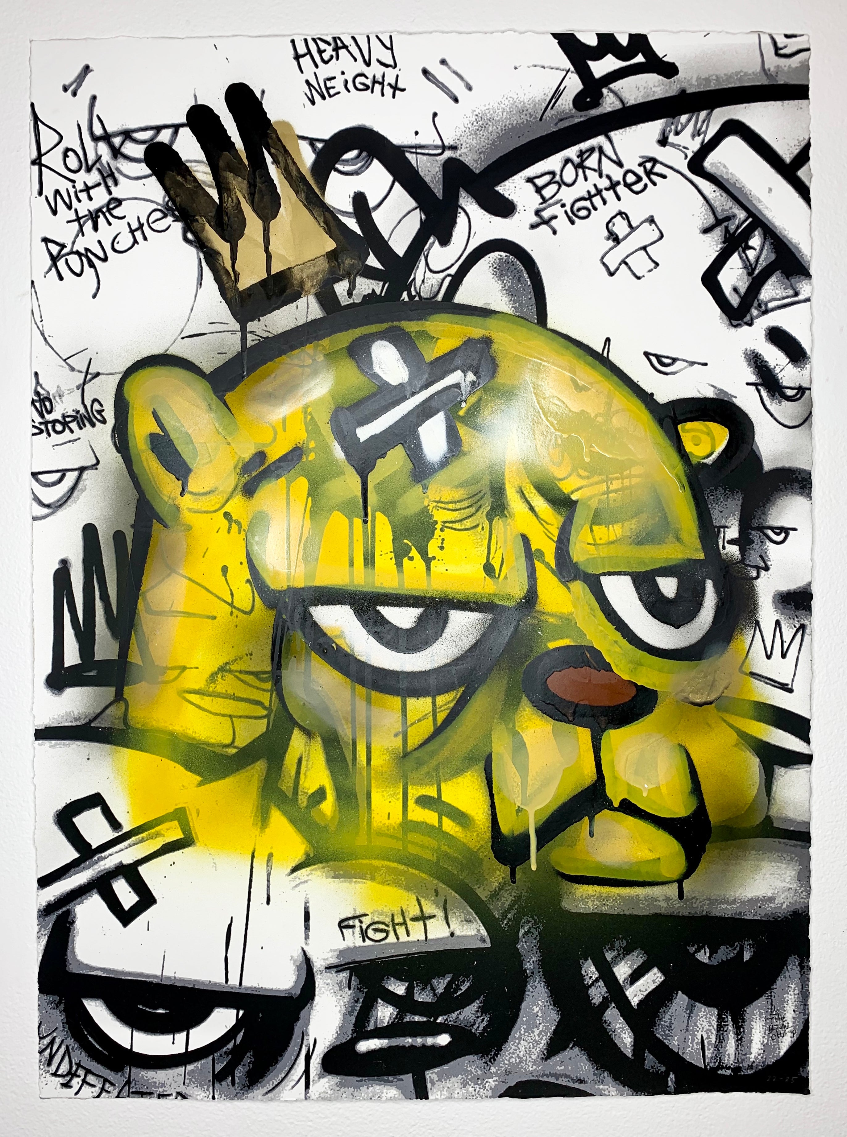 "Mindgames" Hand Embellished 4 by JC Rivera