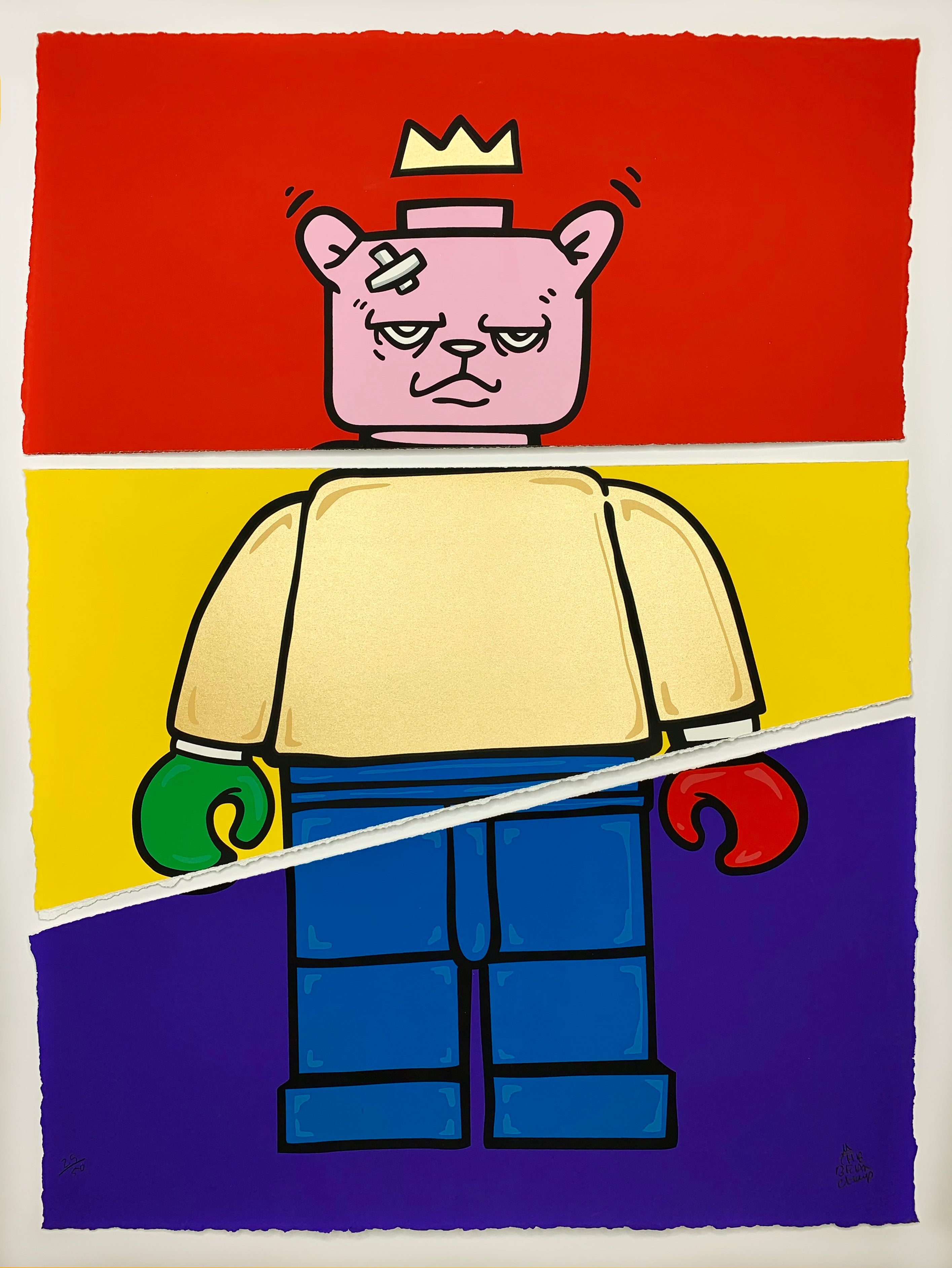 "Bear & Square Reimagined 1" by JC Rivera