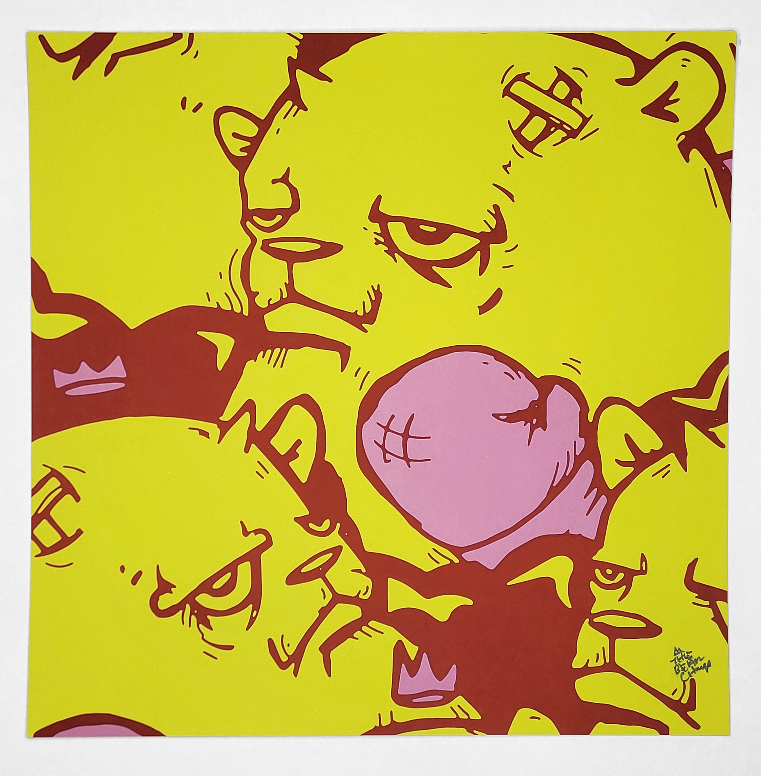 "Neon Yellow and Pink #34" by JC Rivera