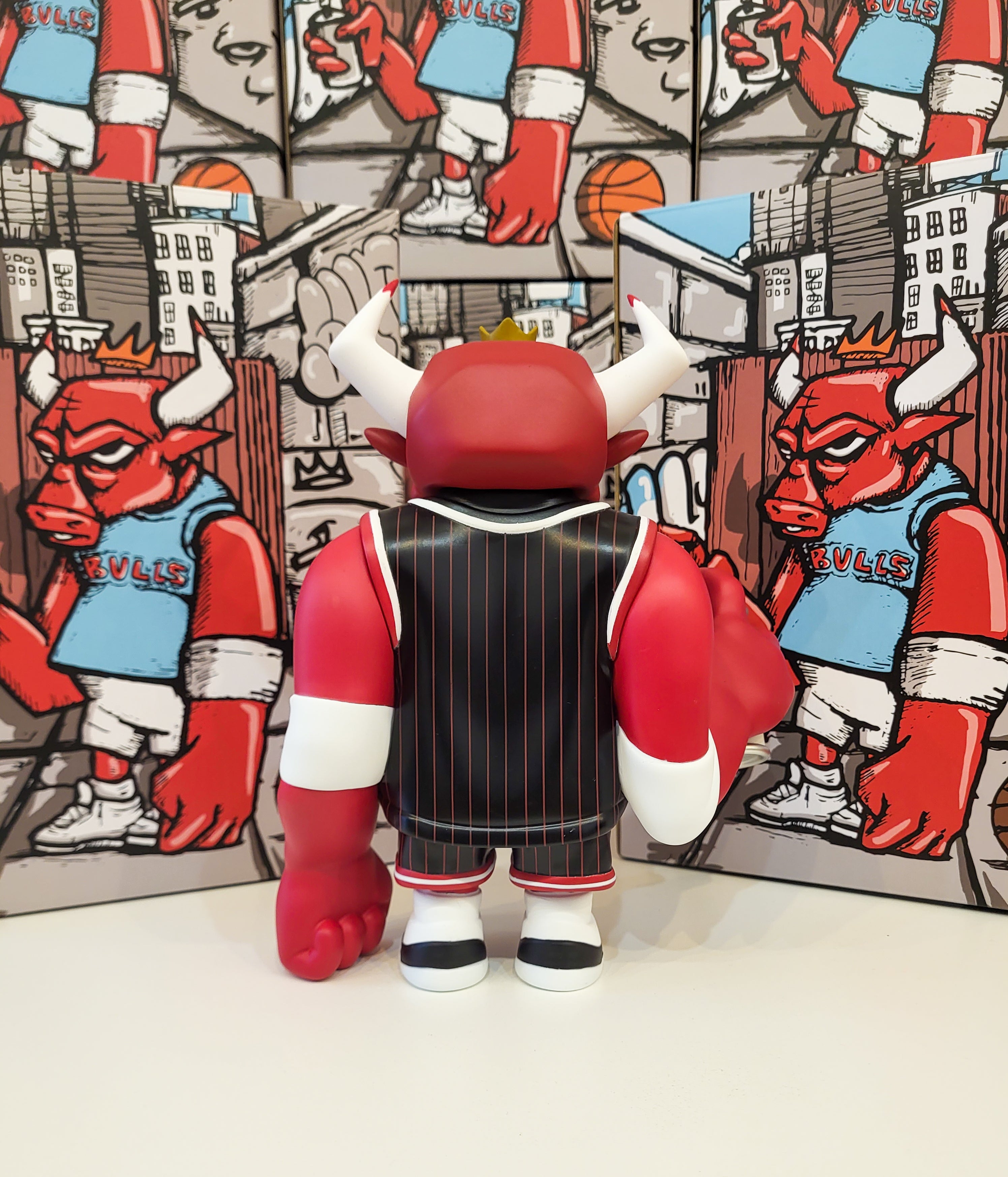 "Street Bully" Black Pinstripe Vinyl Toy by JC Rivera