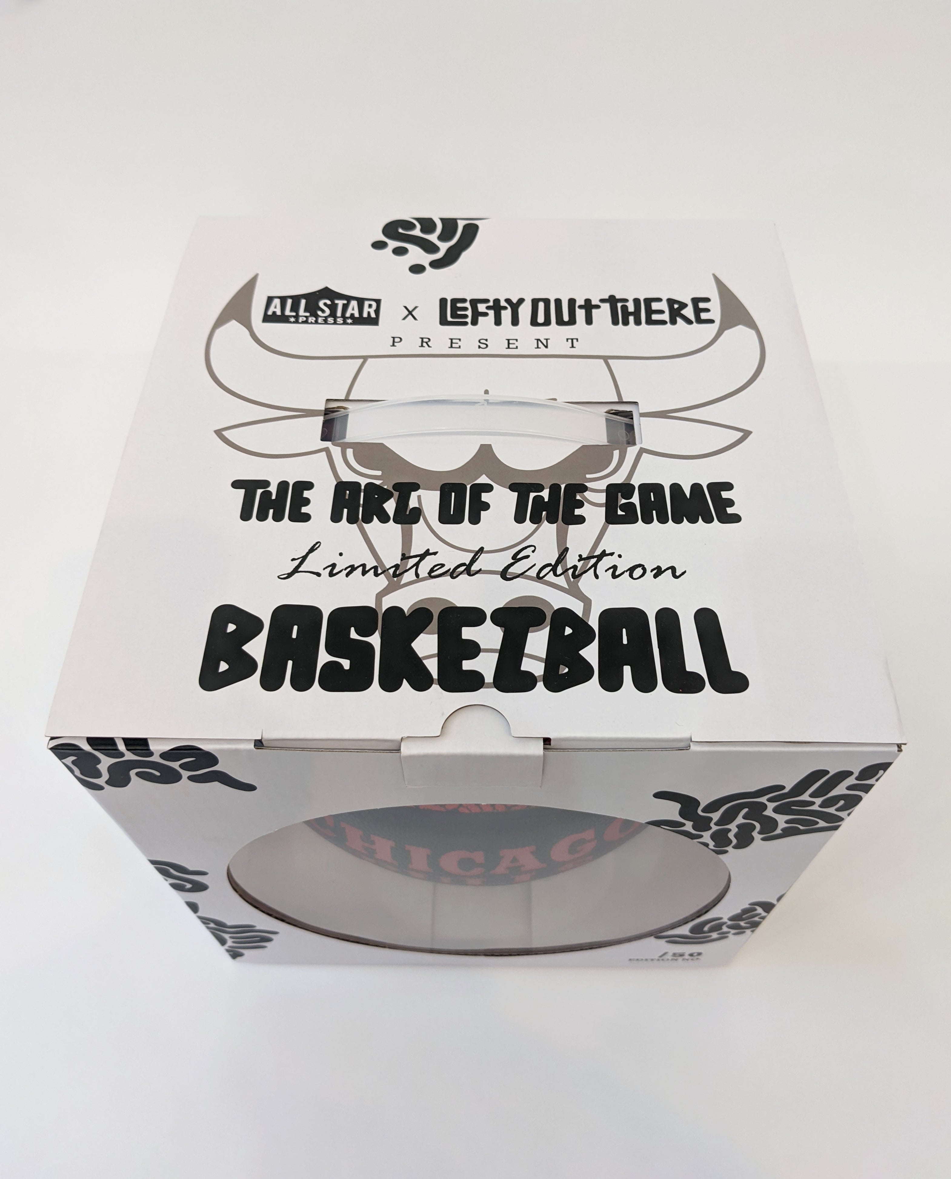 "The Art of the Game Limited Edition Basketball" Red & Black by Lefty Out There