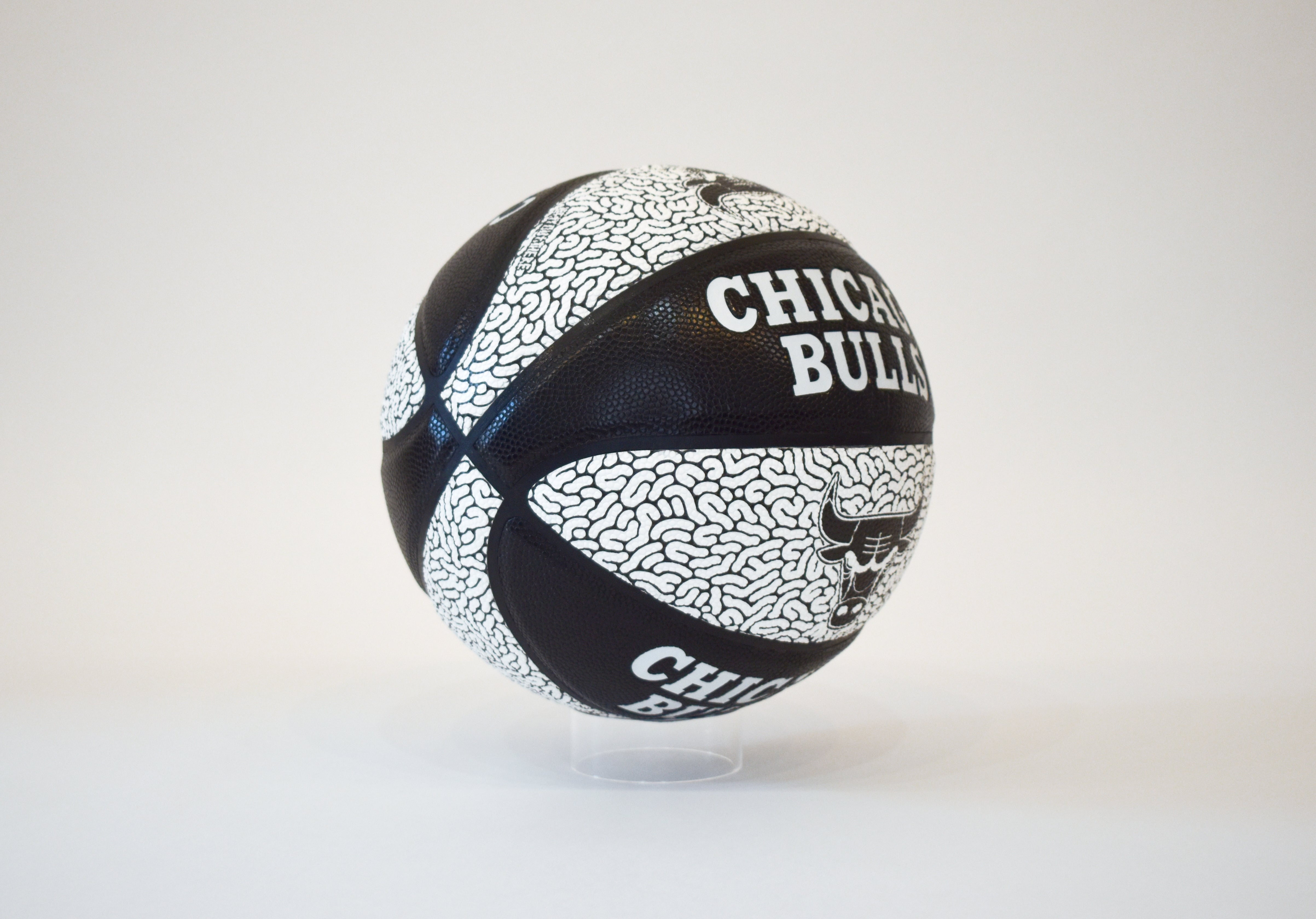 "The Art of the Game Limited Edition Basketball" Black & White by Lefty Out There