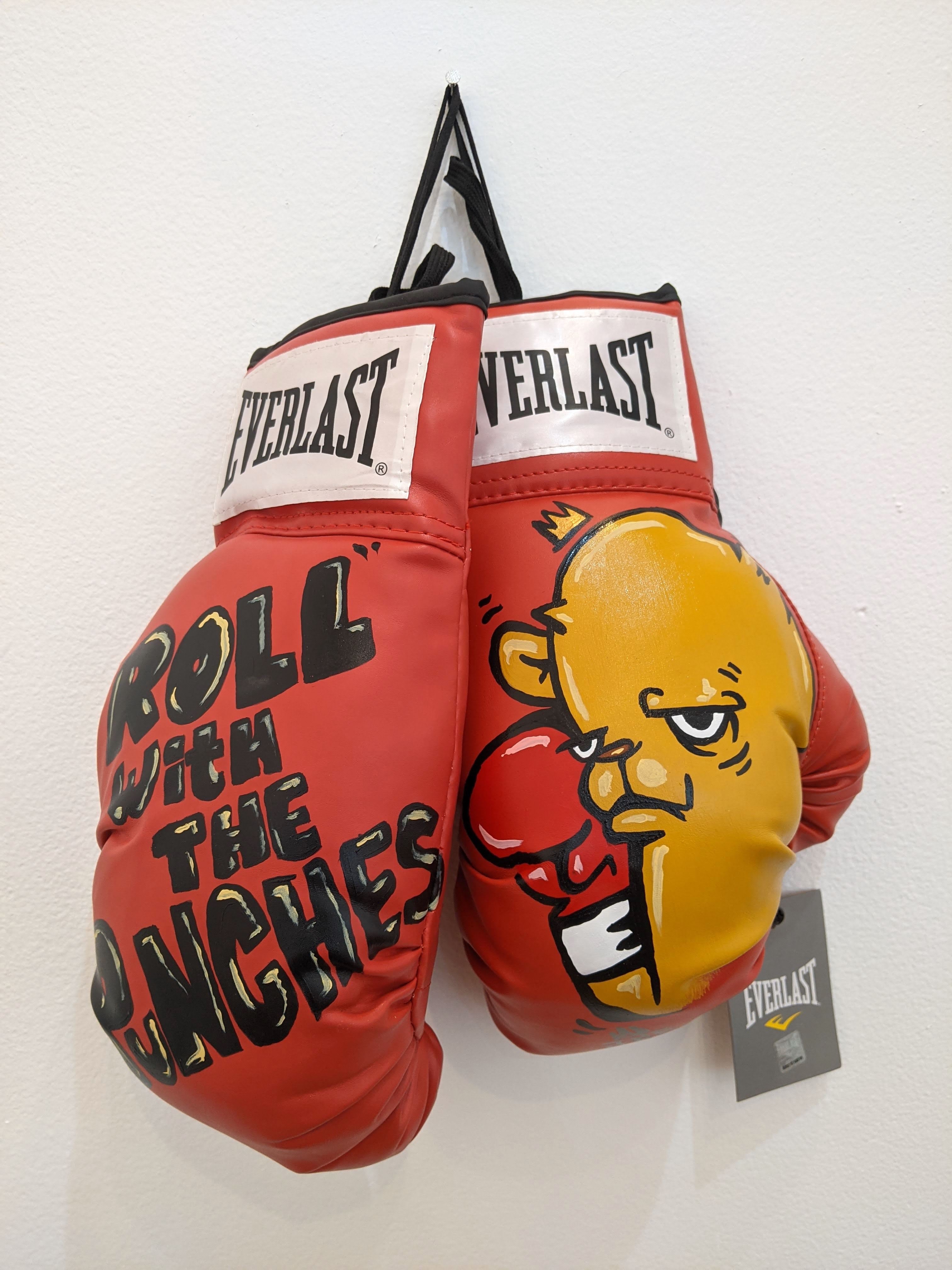 "Roll With the Punches #1" Boxing Gloves by JC Rivera