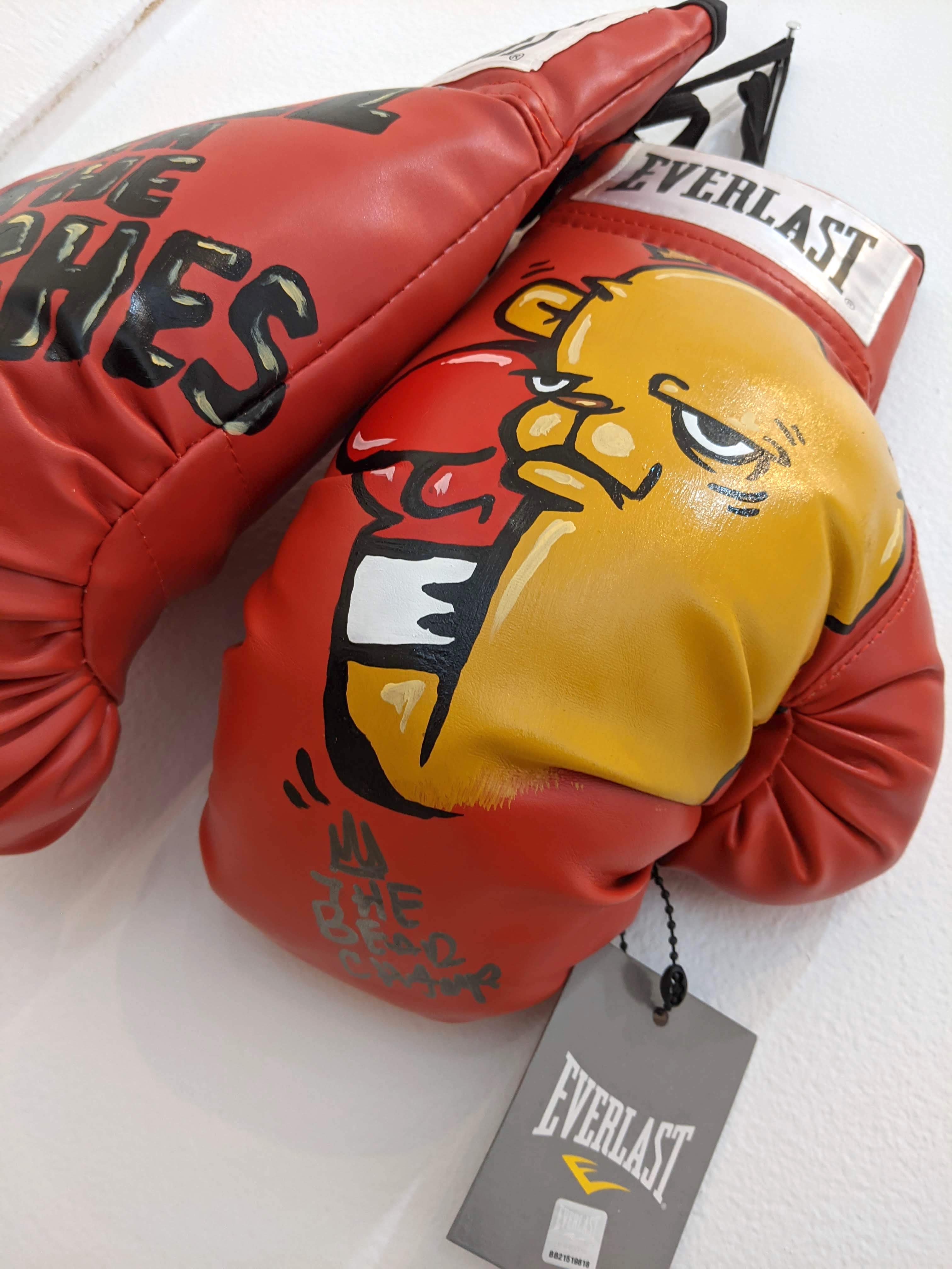 "Roll With the Punches #1" Boxing Gloves by JC Rivera