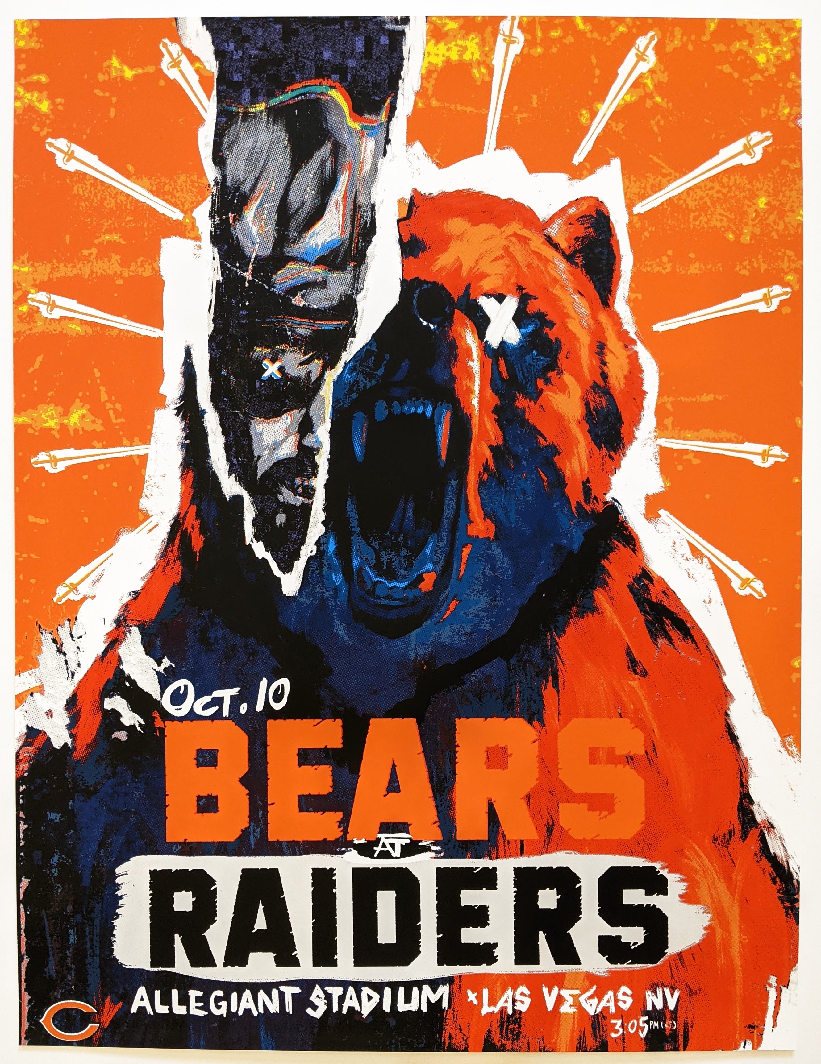 Game 5: "Official Bears Vs. Raiders" by Oscar Joyo