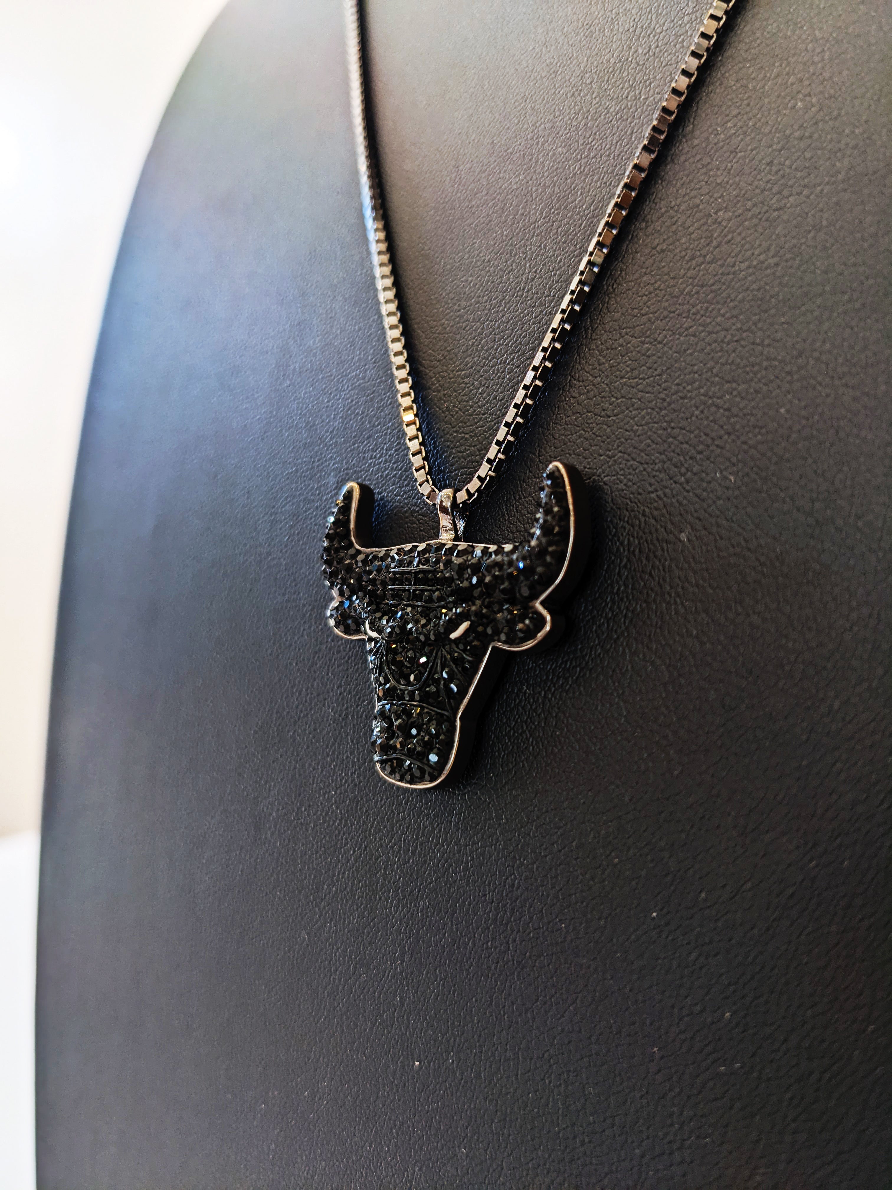 "Black Bulls Crystal Pendant" by Dan Life