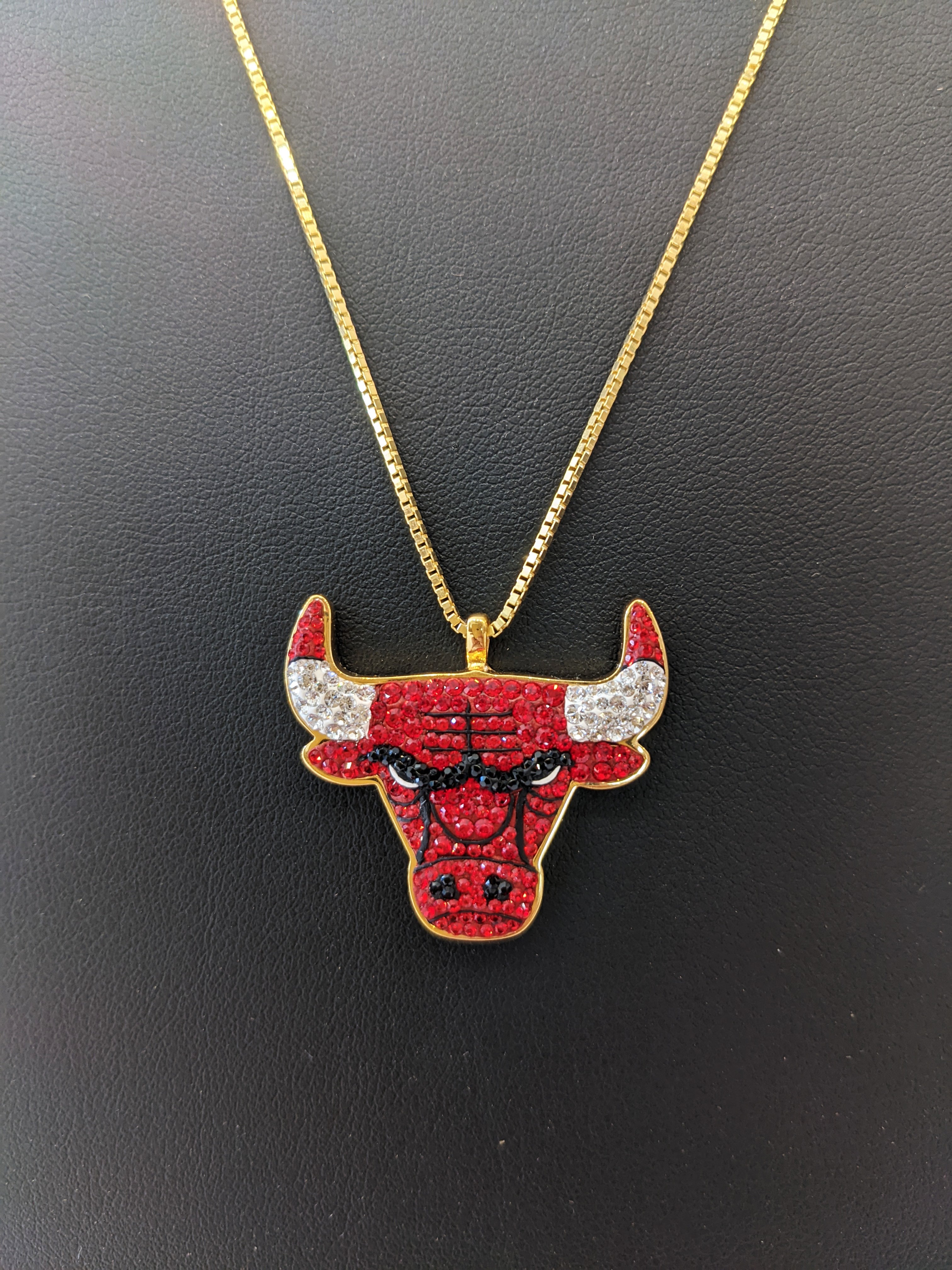 "Red Bulls Crystal Pendant" by Dan Life