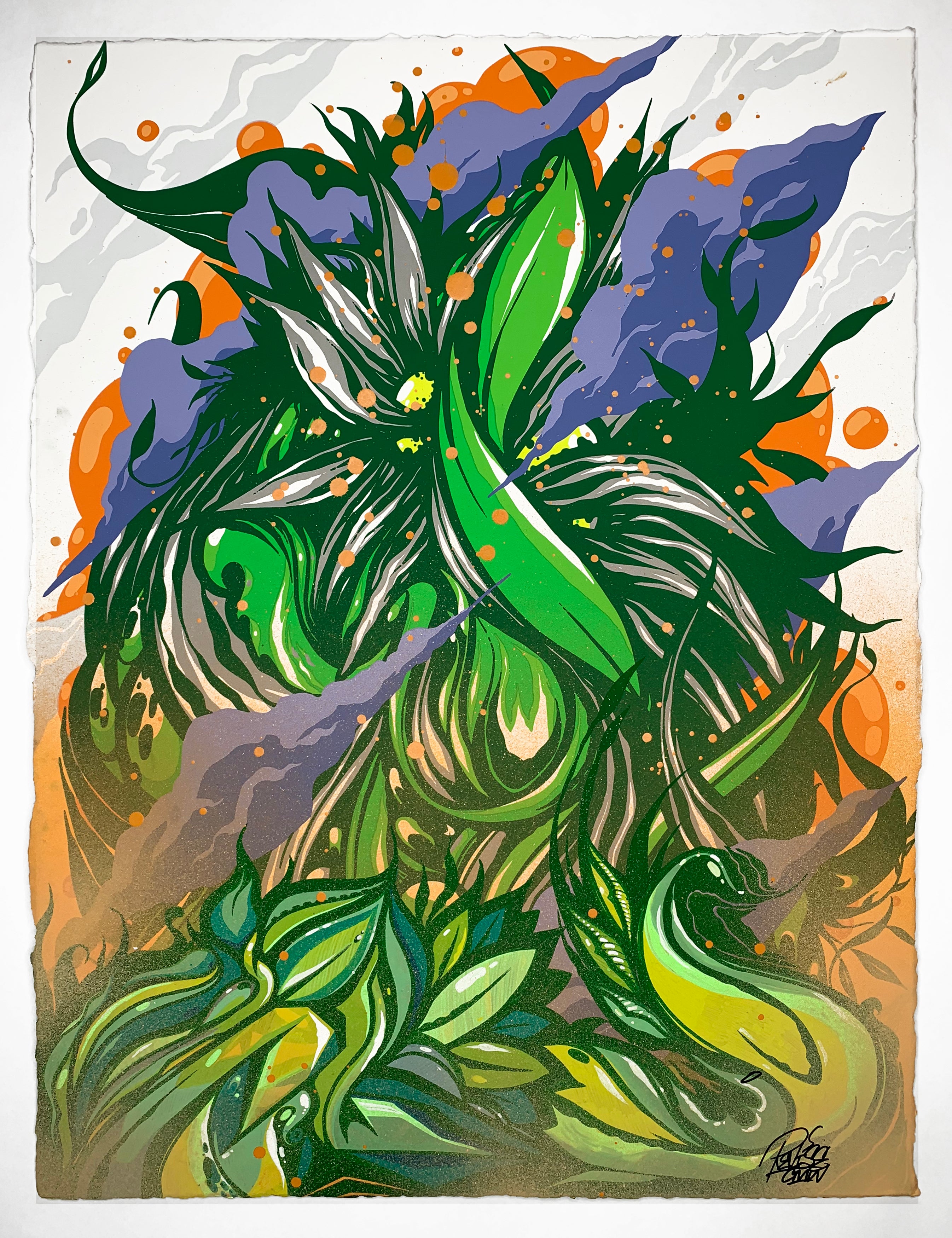 "Beyond the Plain" Hand Embellished by Revise