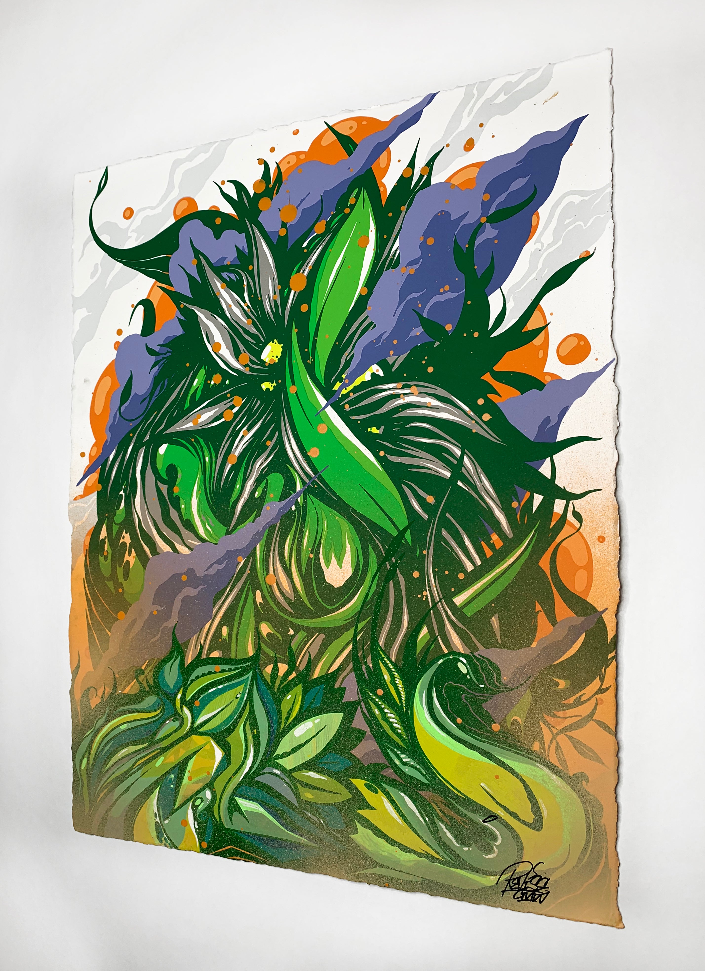 "Beyond the Plain" Hand Embellished by Revise
