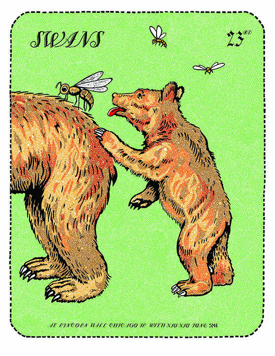 "Swans Poster - Bears 2014" by Zissou Tasseff-Elenkoff