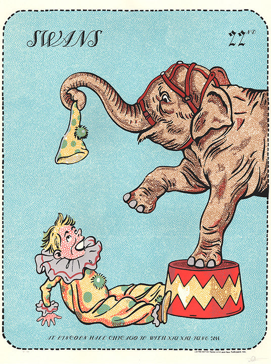 "Swans Poster - Elephant 2014" by Zissou Tasseff-Elenkoff