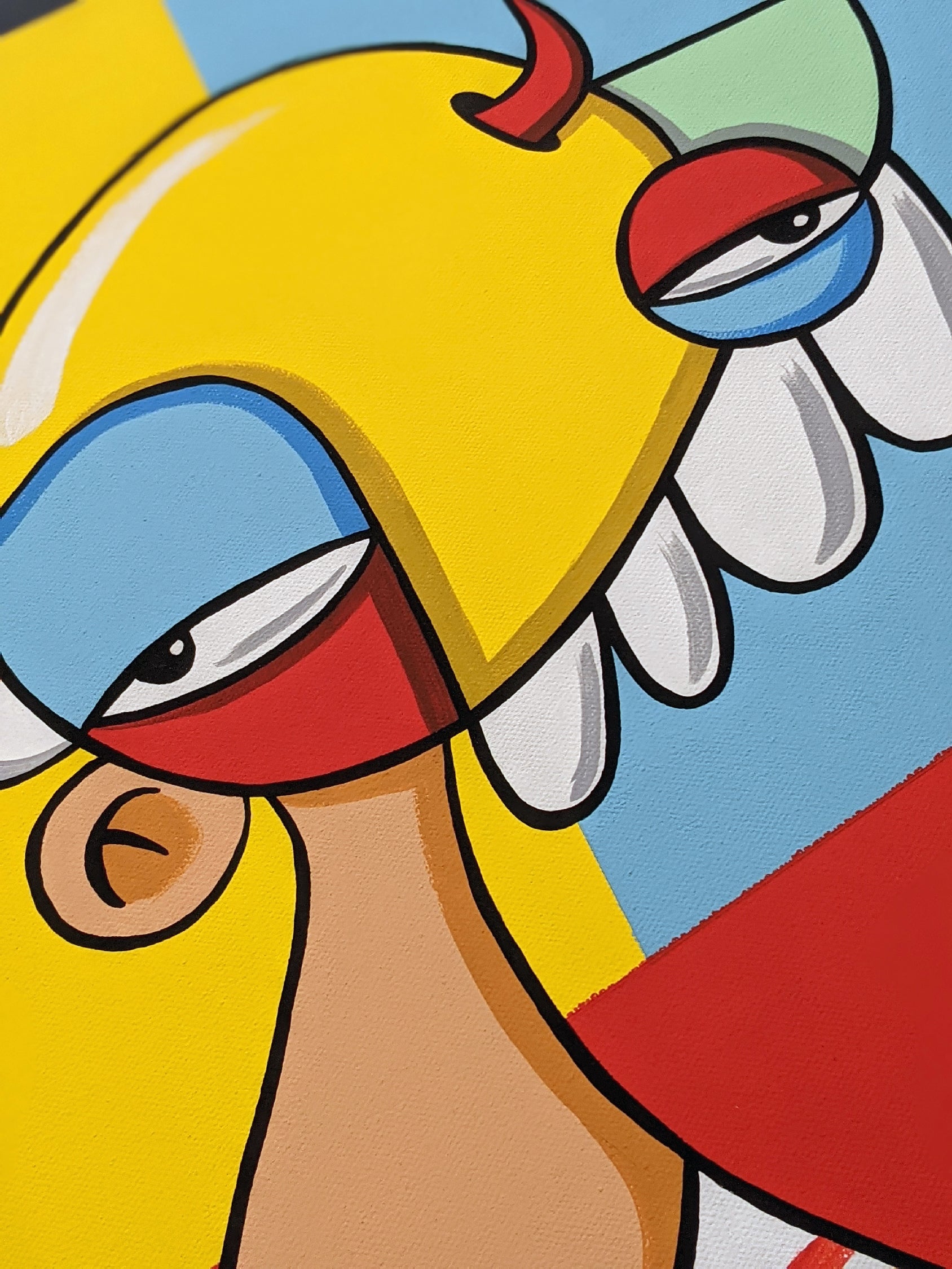 "Woke Up An Optimist" Original by Sergio Farfan