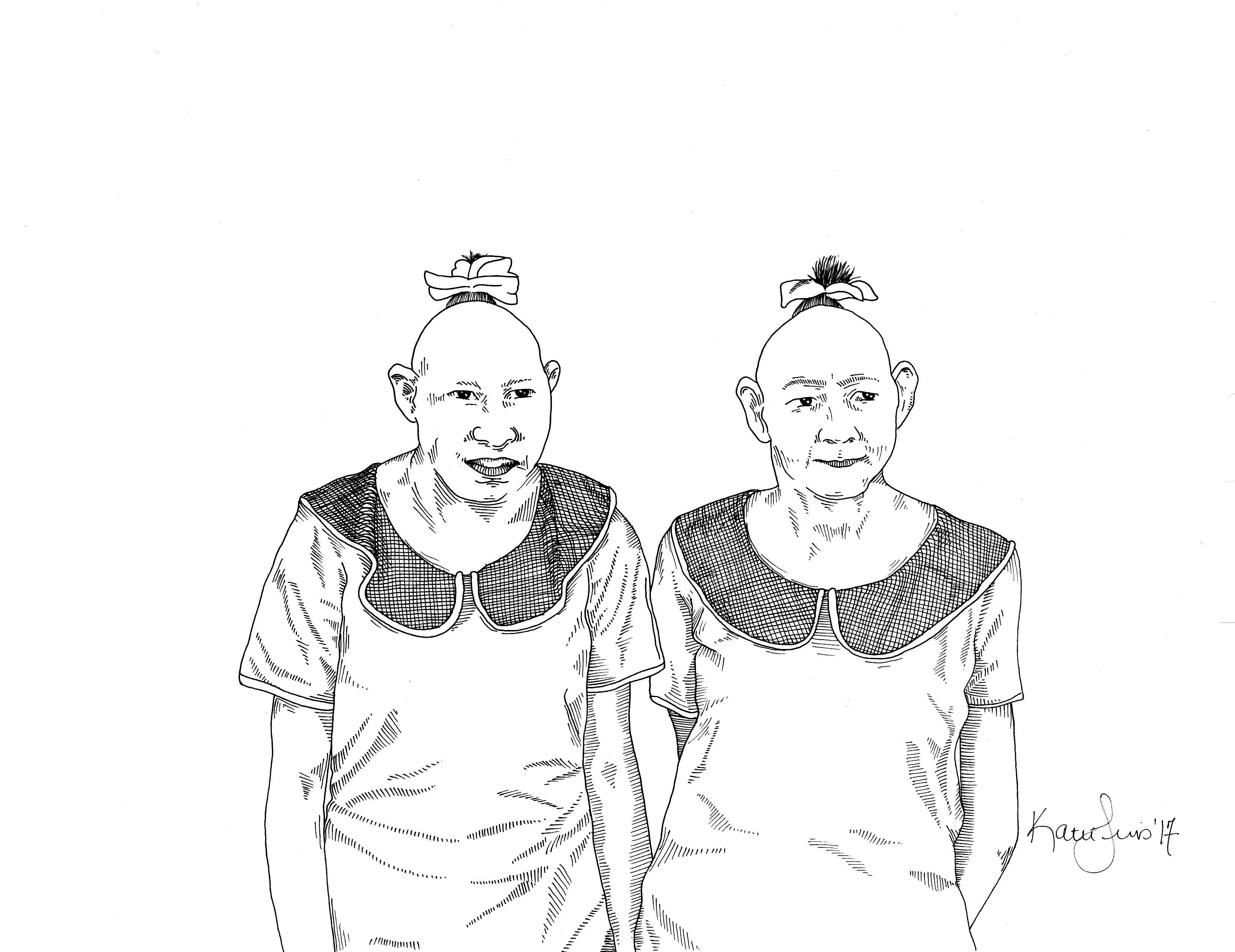 Pip And Flip Print by Kate Lewis