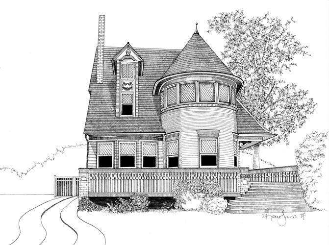 Walter Gale House Original by Kate Lewis