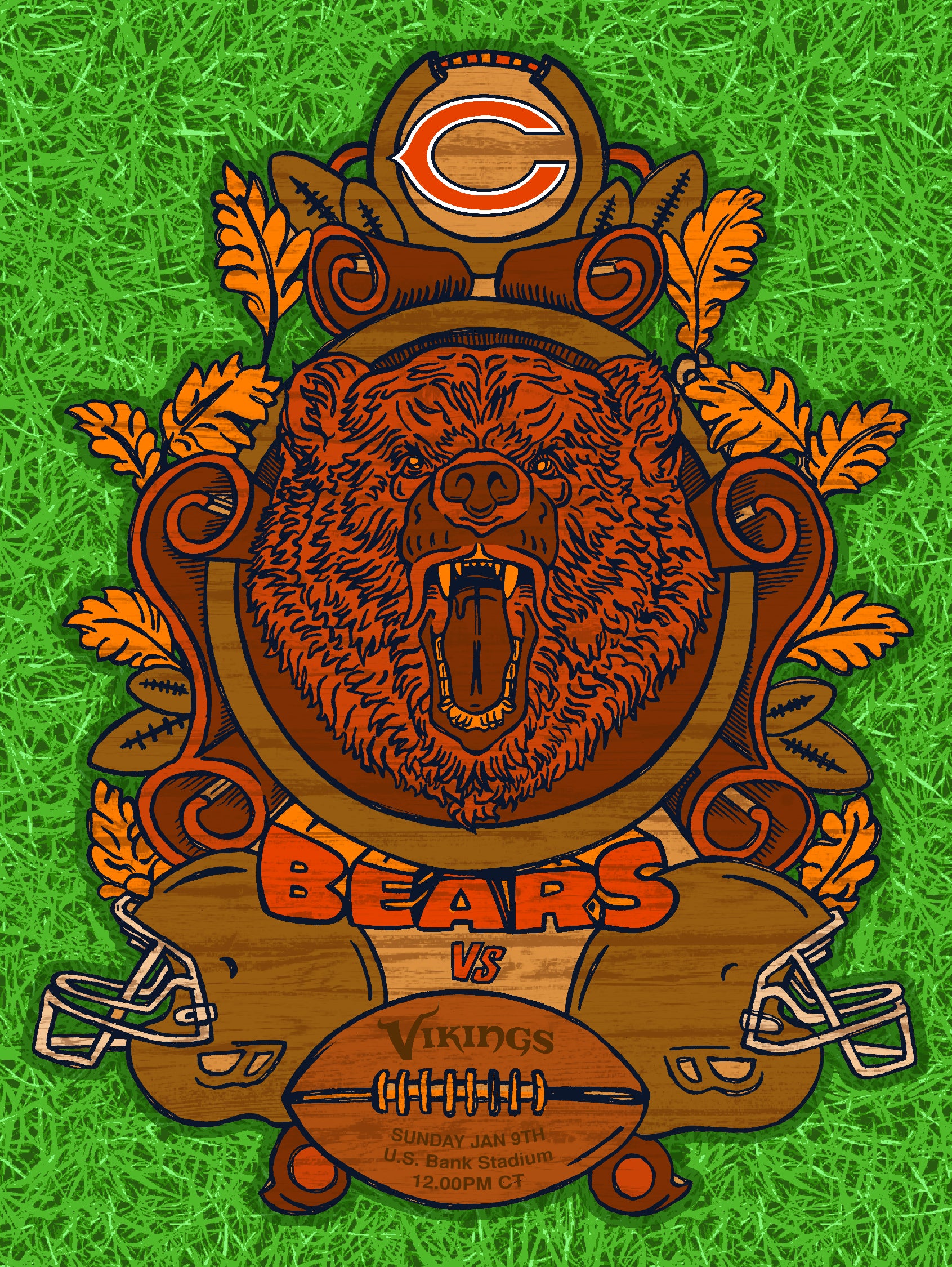 Game 17: "Official Bears Vs. Vikings" by Zissou Tasseff-Elenkoff