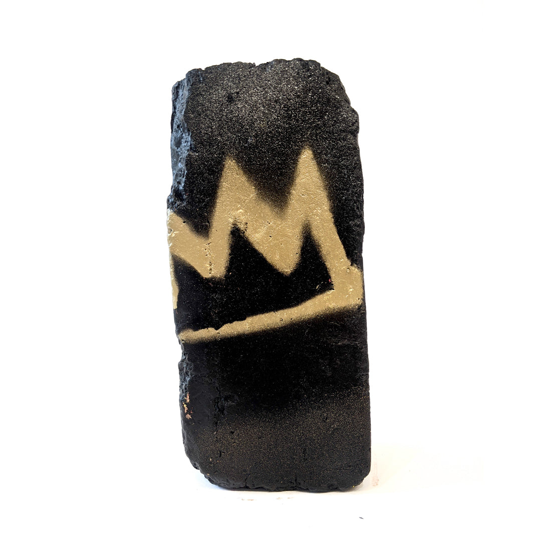 "Hand Embellished Black Brick 2" by JC Rivera