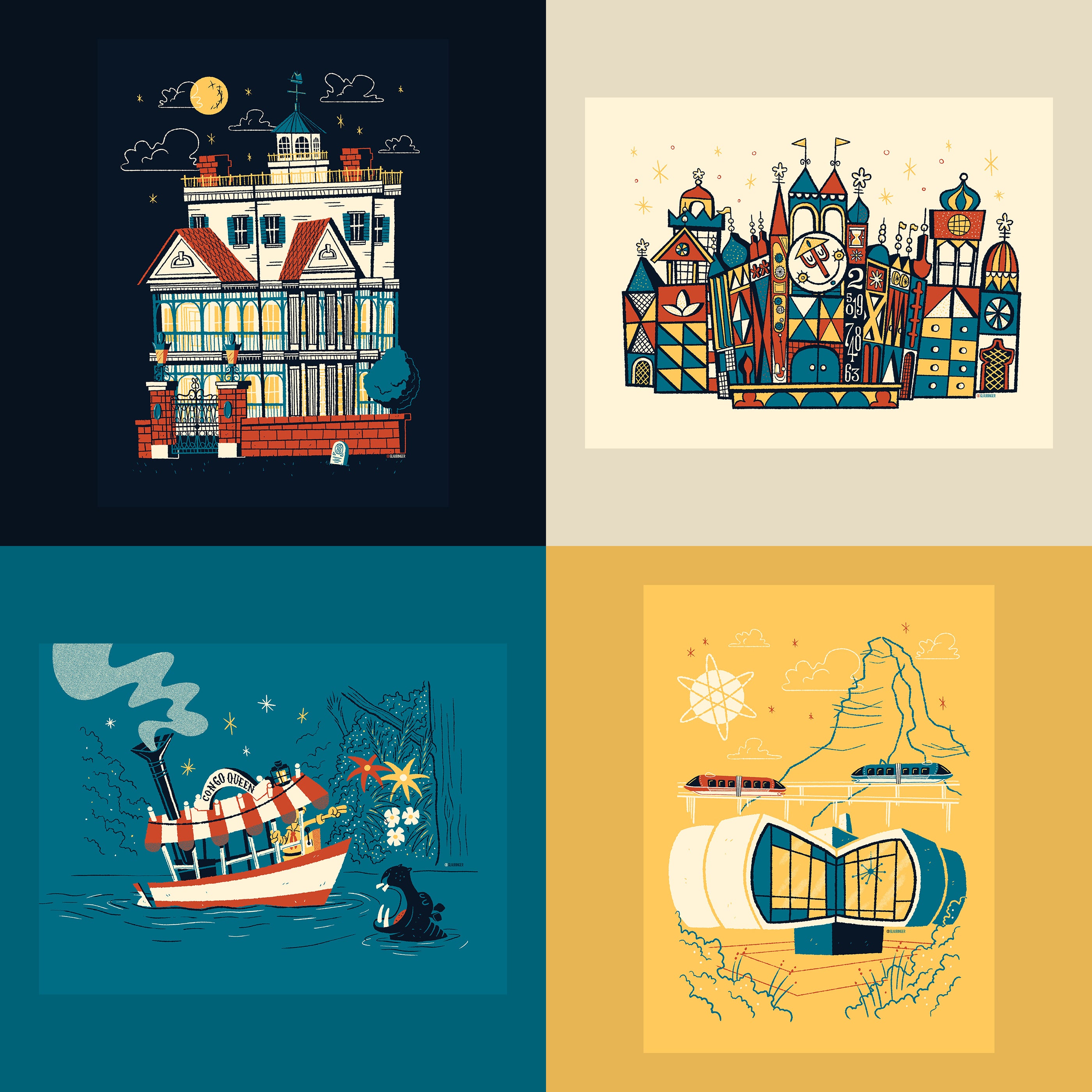 "Disney Attractions" Set by Ian Glaubinger