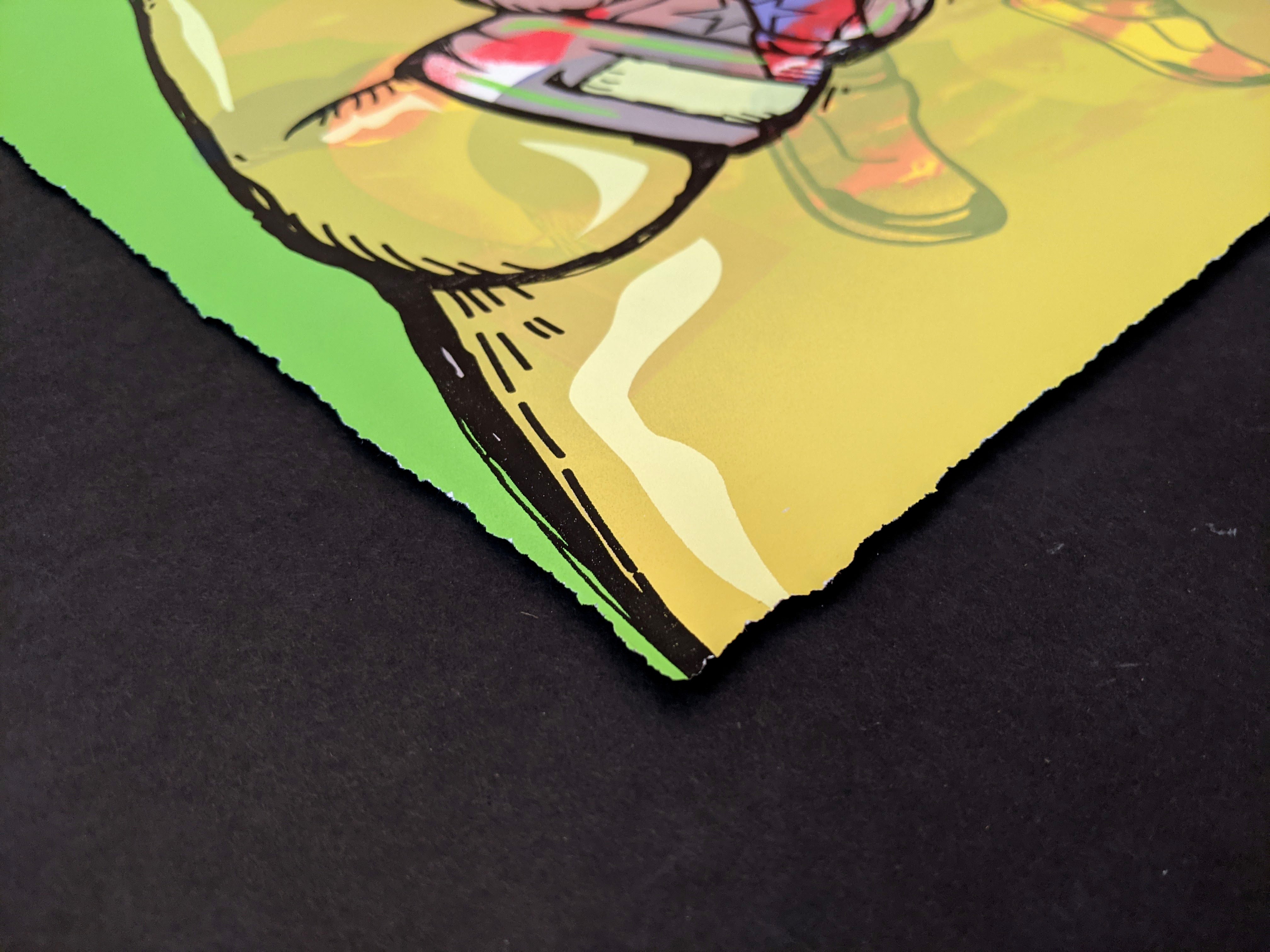 "Chicago Gloves Test Print: MJ Green" by JC Rivera