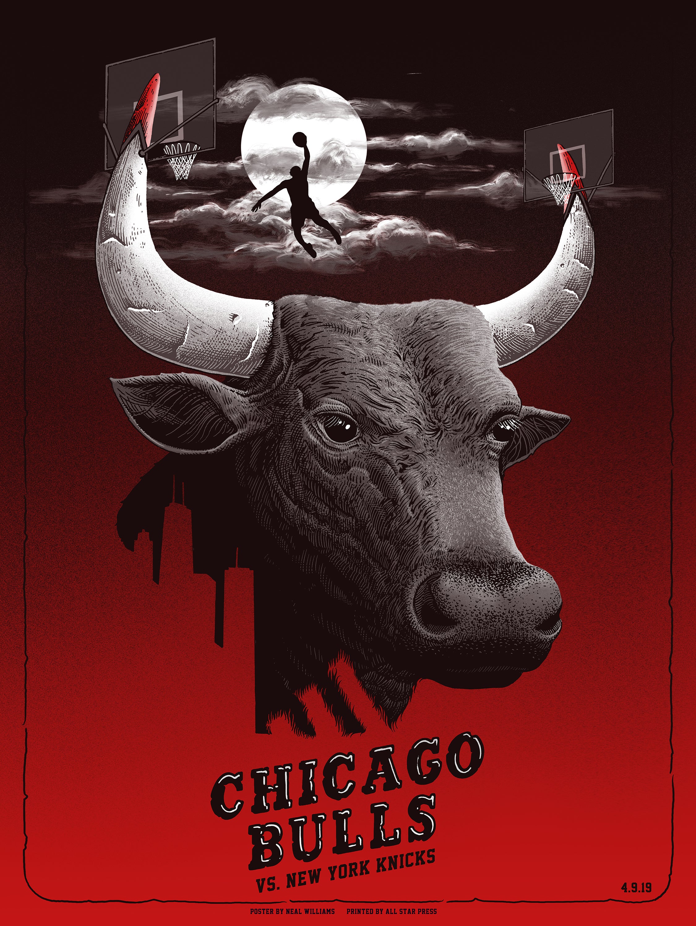 "Knicks VS Bulls Regular" by Neal Williams
