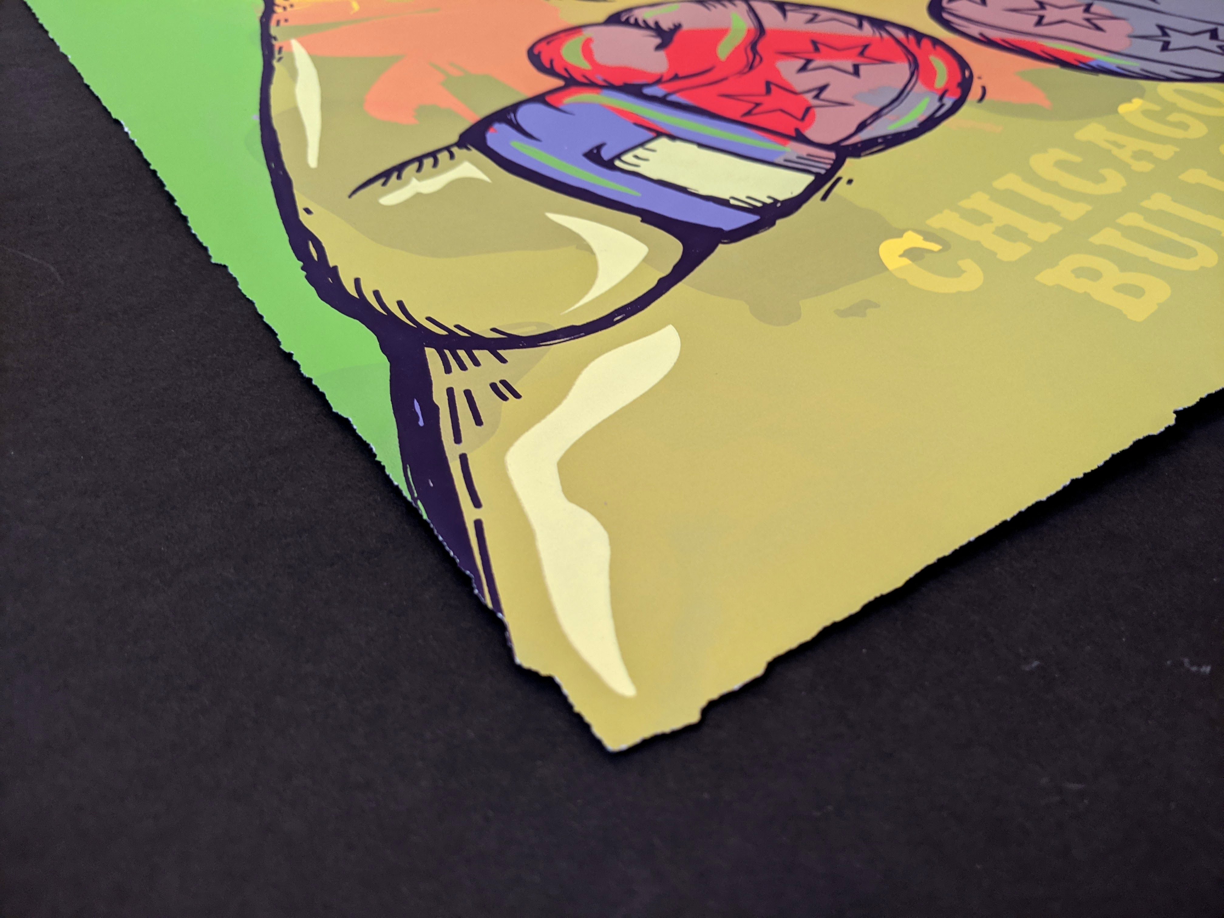 "Chicago Gloves Test Print: Chicago Bulls Purple" by JC Rivera