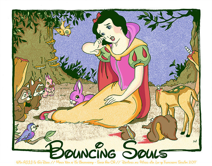 Bouncing Souls Santa Ana, CA, 2017 Poster Print by Zissou Tasseff-Elenkoff