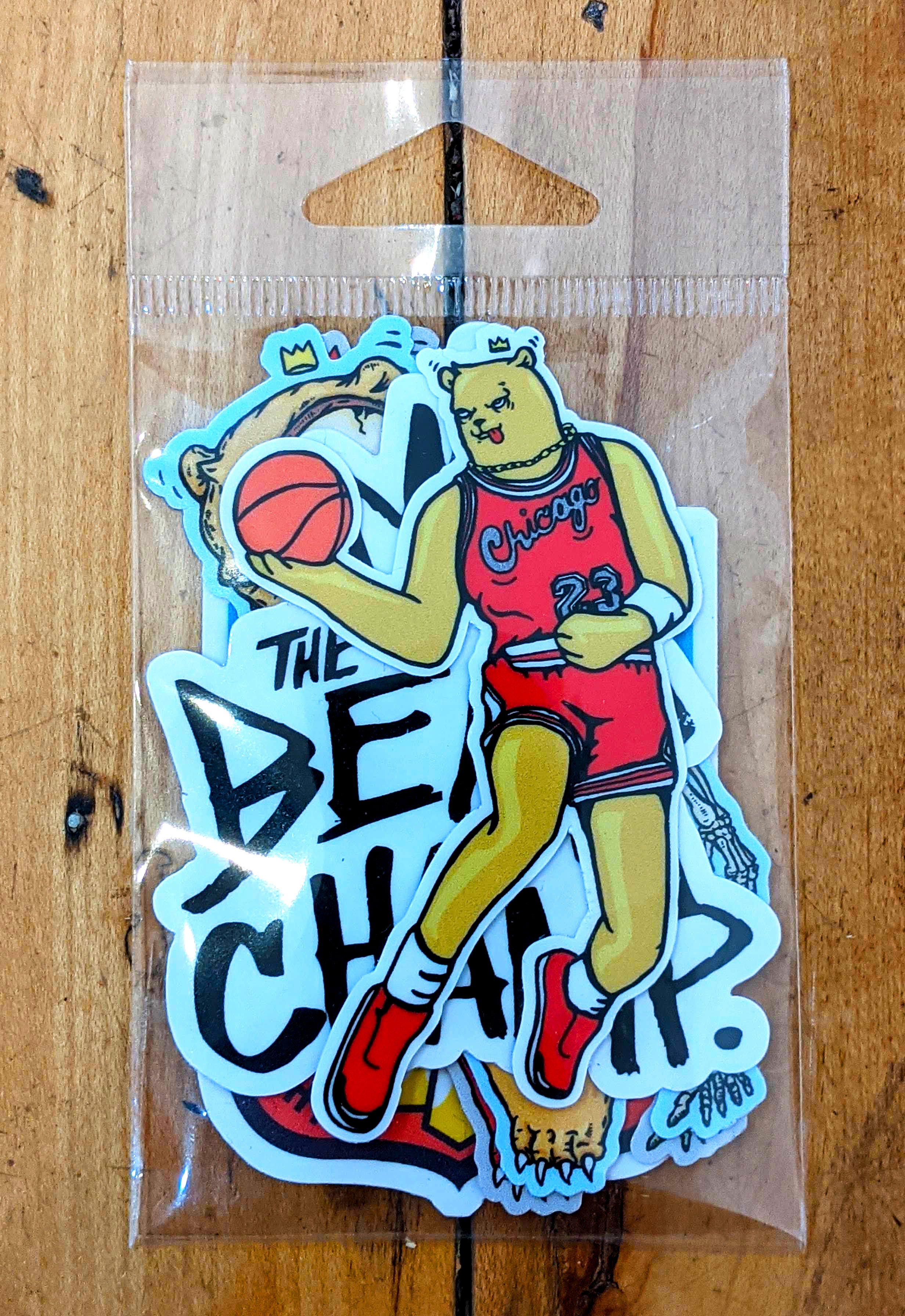 Bear Champ Sticker 4-Pack