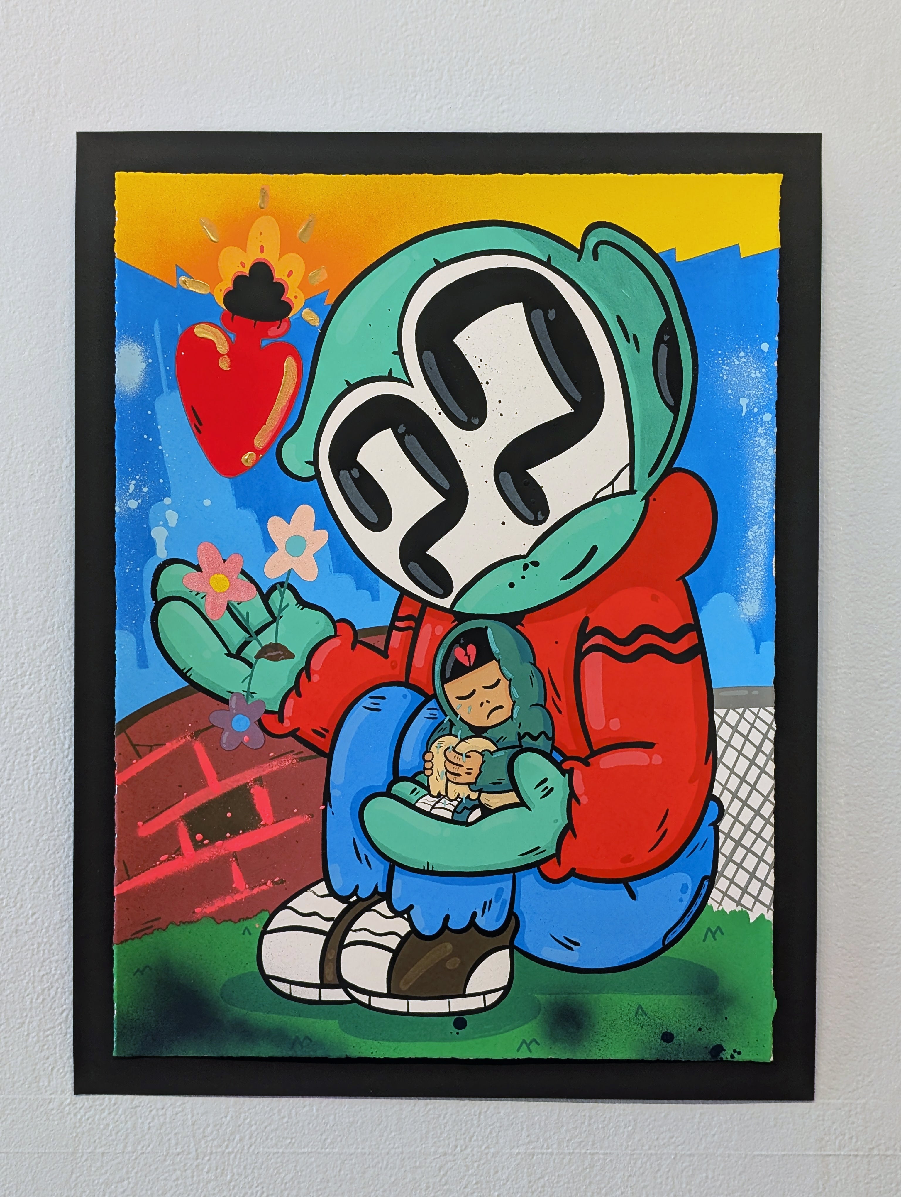 "YOU CAN REST HERE" (hand embellished 2) by Clue