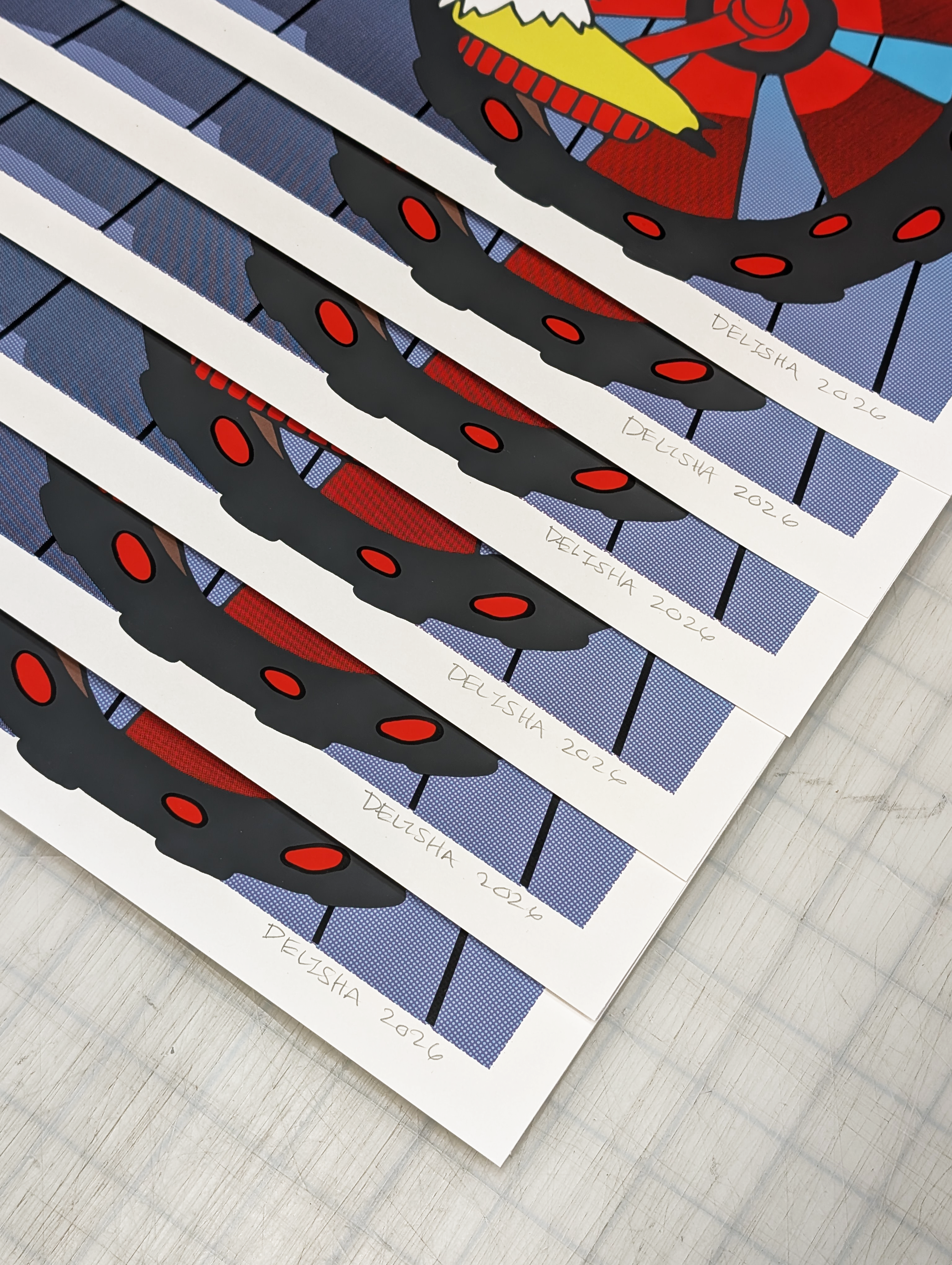 "Big Wheel Hero" Bloomingdale Trail Print by Delisha