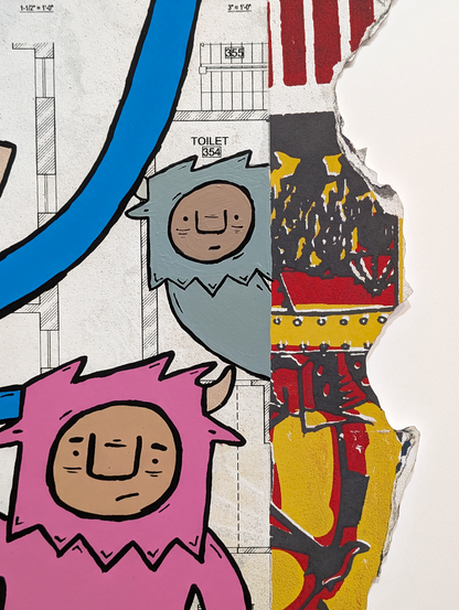 "Outside" by Penny Pinch (Hand Embellished 4)