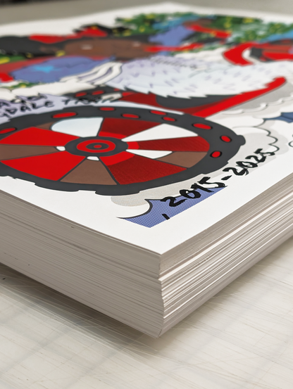 "Big Wheel Hero" Bloomingdale Trail Print by Delisha