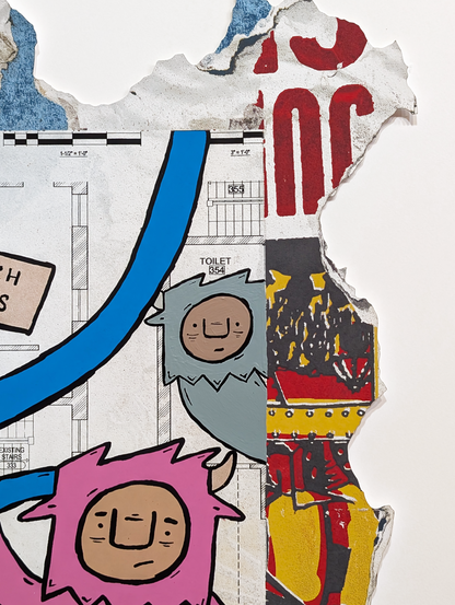 "Outside" by Penny Pinch (Hand Embellished 4)